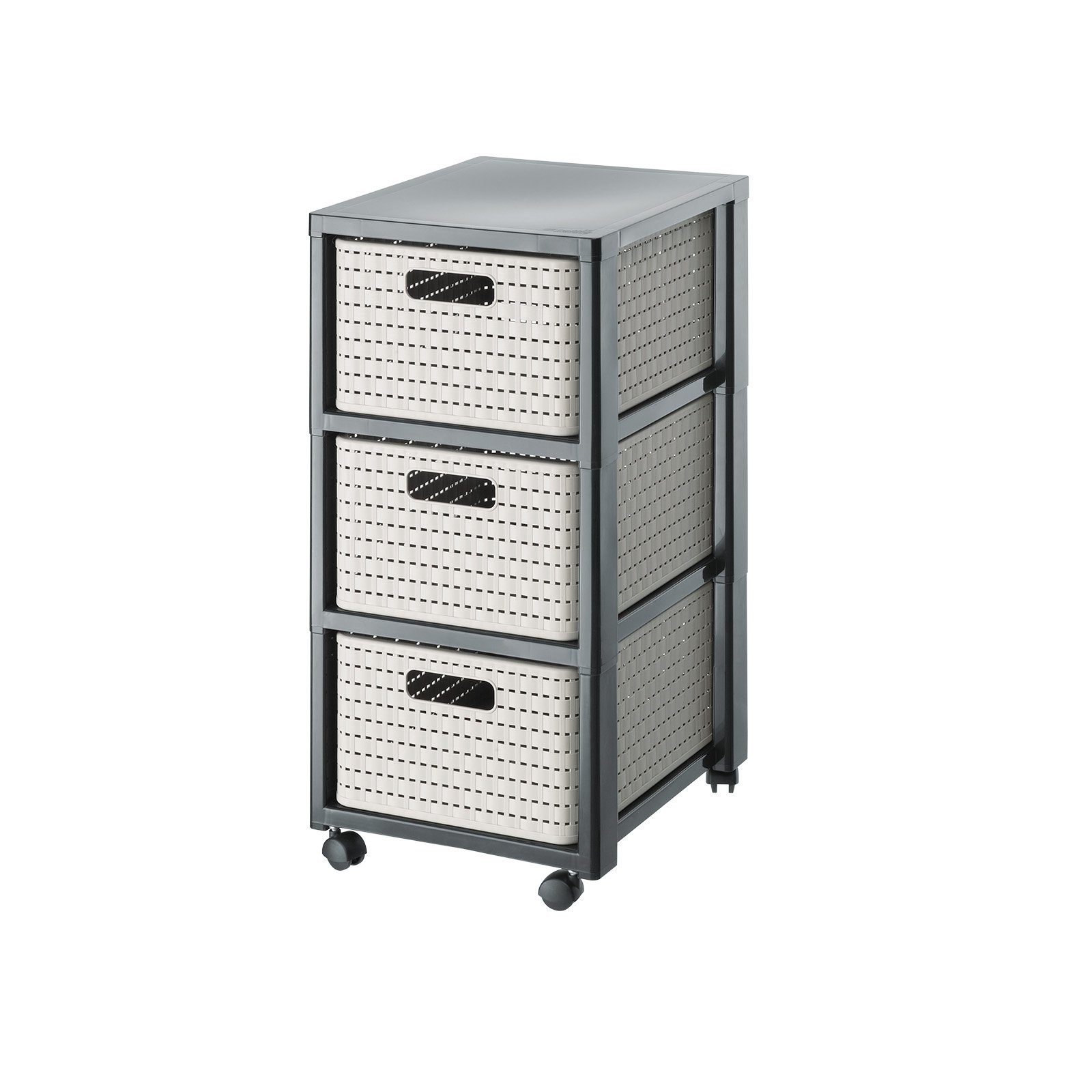 ROTHO Aufbewahrungsbox Country Rollcontainer mit 3 günstig online kaufen