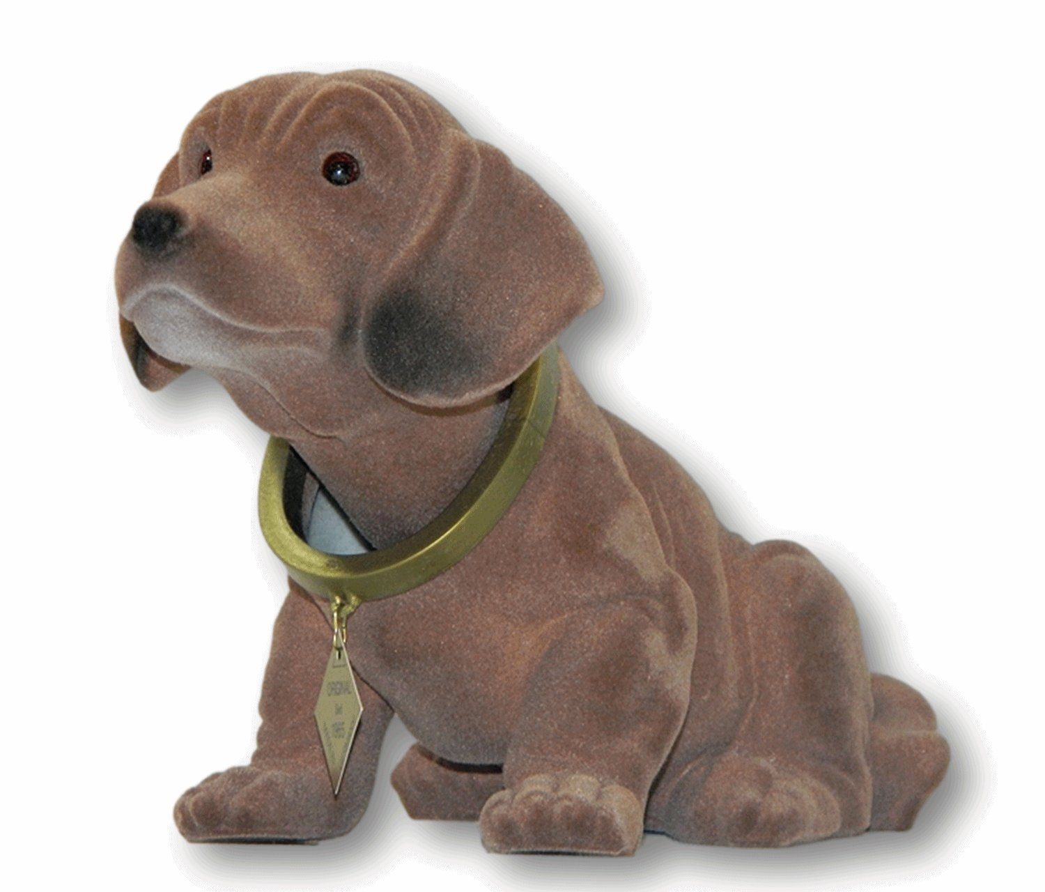 Rakso Oskar Schneider GmbH Dekofigur Wackel Dackel Figur Hund Dackel Wackelfigur H 18 cm groß stehend mit Wackelkopf