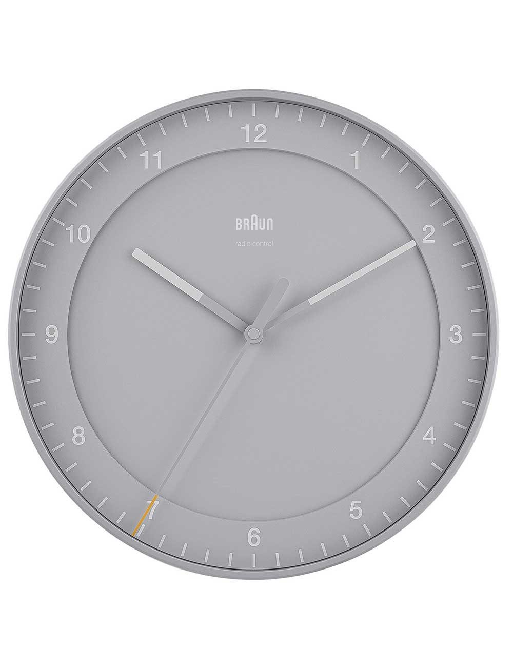 Braun Wanduhr Braun BC17G-DCF Klassik Funkwanduhr 30 cm grau