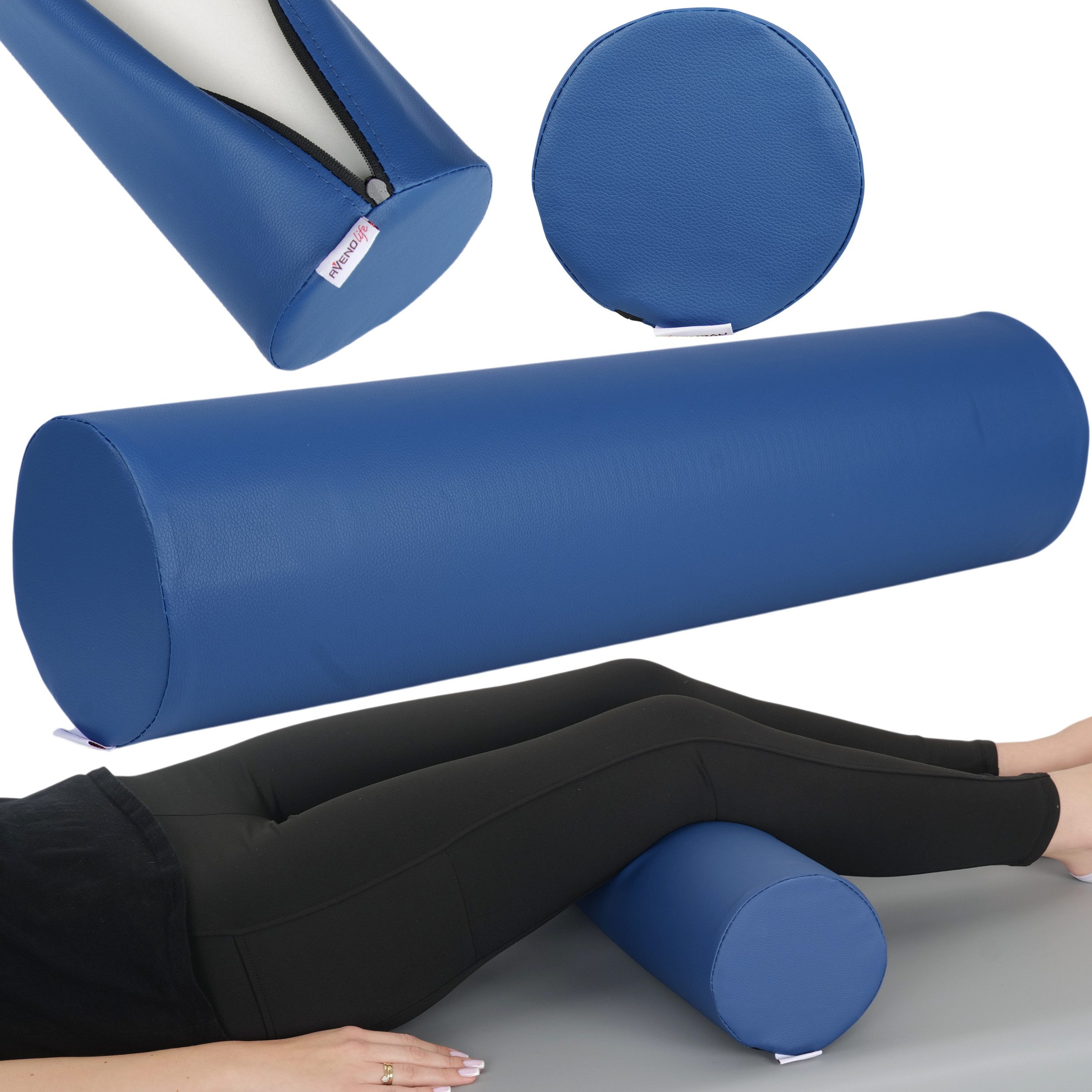 Habys Massageliege Vollrolle Knierolle Lagerungsrolle für Behandlungsliege 15 x 60cm Yoga