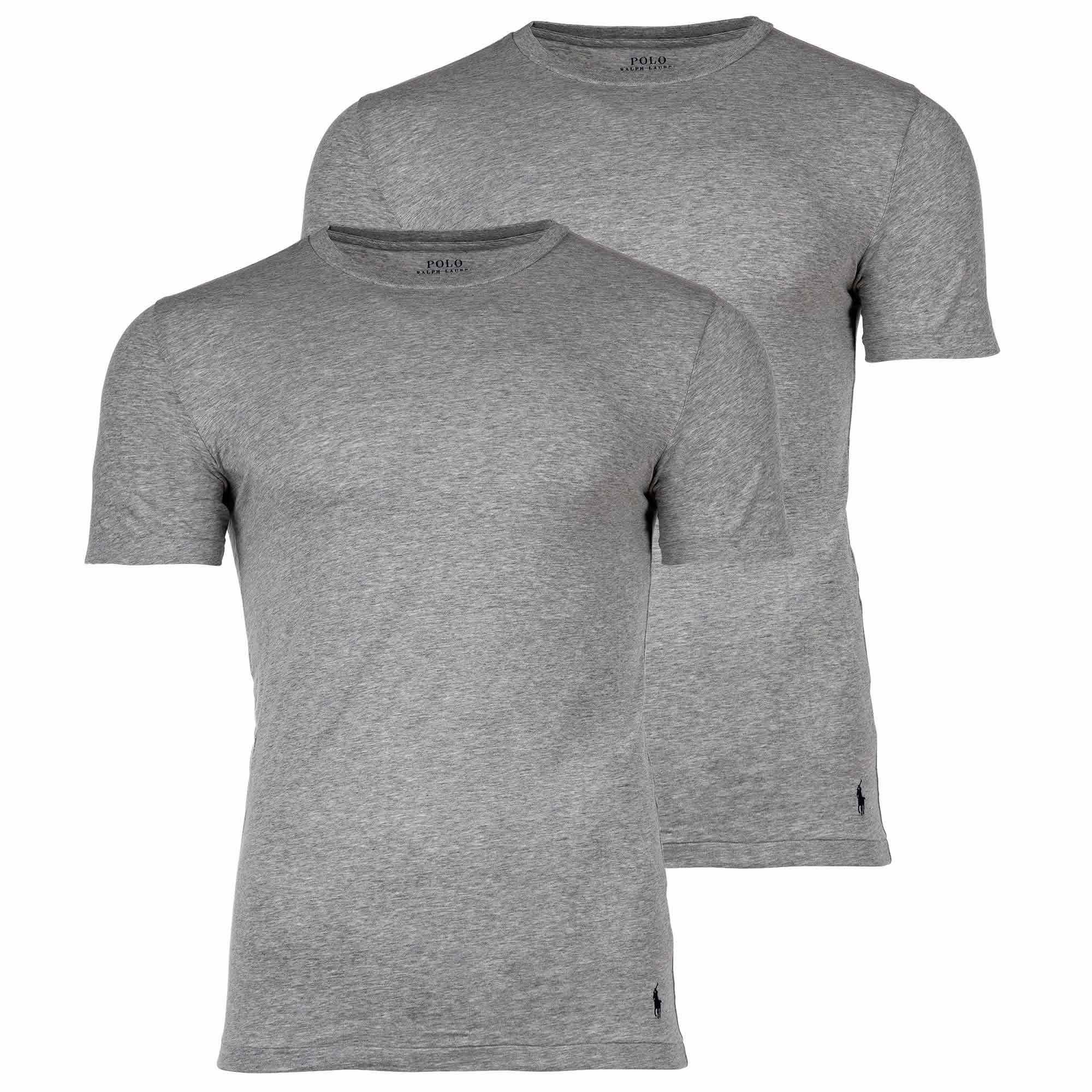 Pack Herren Polo - Ralph Lauren T-Shirts, CLASSIC-2 Grau 2er T-Shirt PACK-CREW