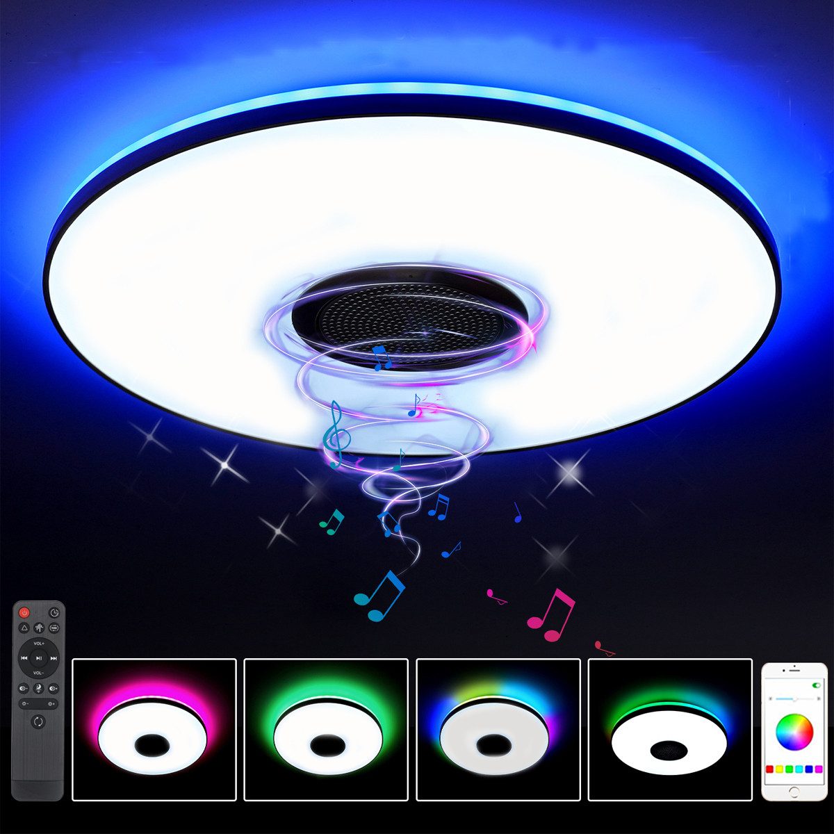 oyajia Deckenleuchte 30W LED Deckenleuchte RGB günstig online kaufen