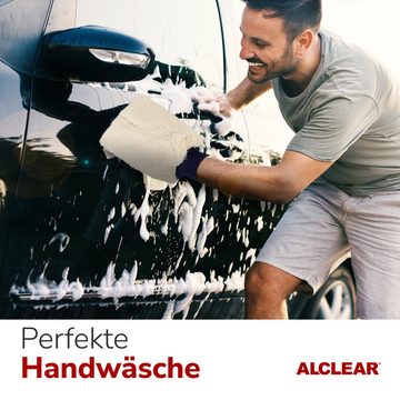 ALCLEAR 950013WH Ultraweicher Mikrofaser Auto Waschhandschuh, saugstark Mikrofasertuch (80% Polyester, 20% Nylon)