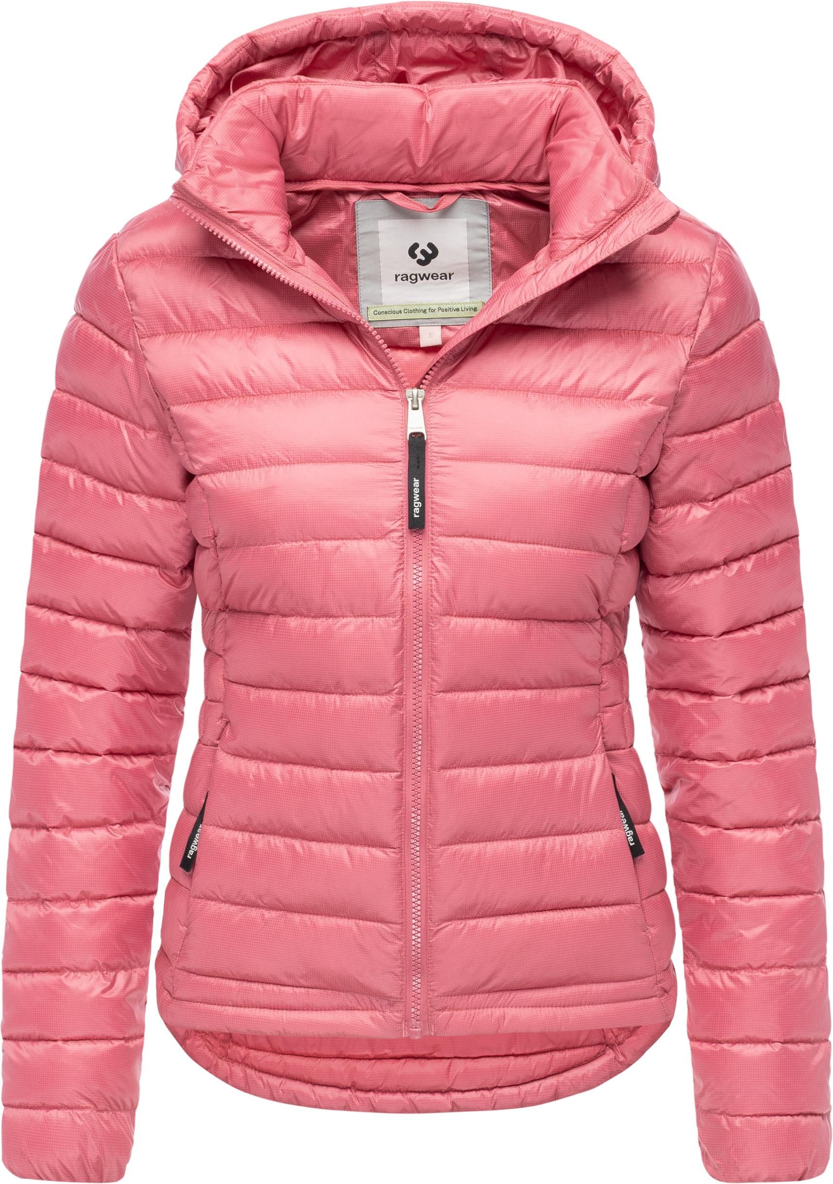 Ragwear Steppjacke Bobie leichte, gesteppte Damen Jacke mit abnehmbare Kapuze