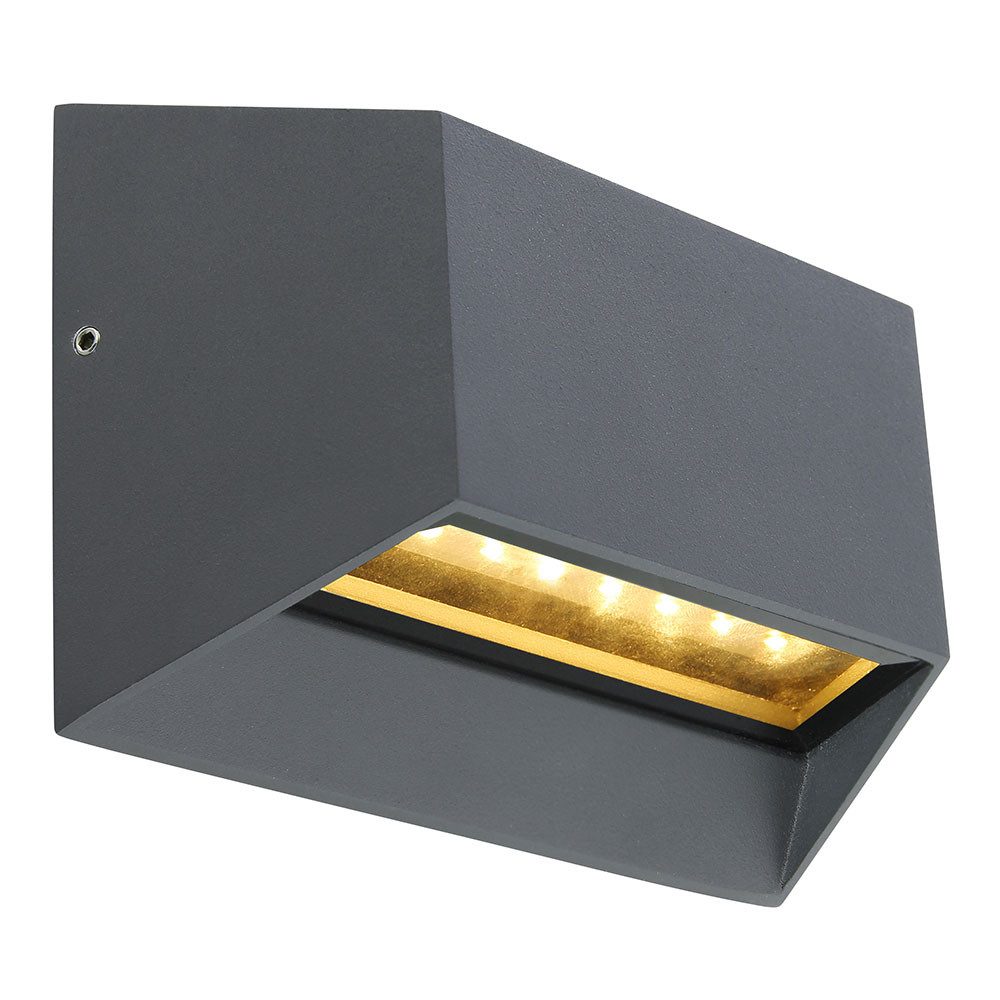 GLOBO LIGHTING Außen-Wandleuchte, LED-Leuchtmittel fest verbaut, Warmweiß, günstig online kaufen