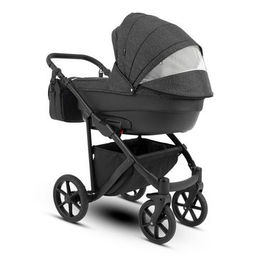 Knorrbaby Kombi-Kinderwagen Knorr Baby Kinderwagen Madeira - 2 in 1 Komplett-Set Anthrazit Grau