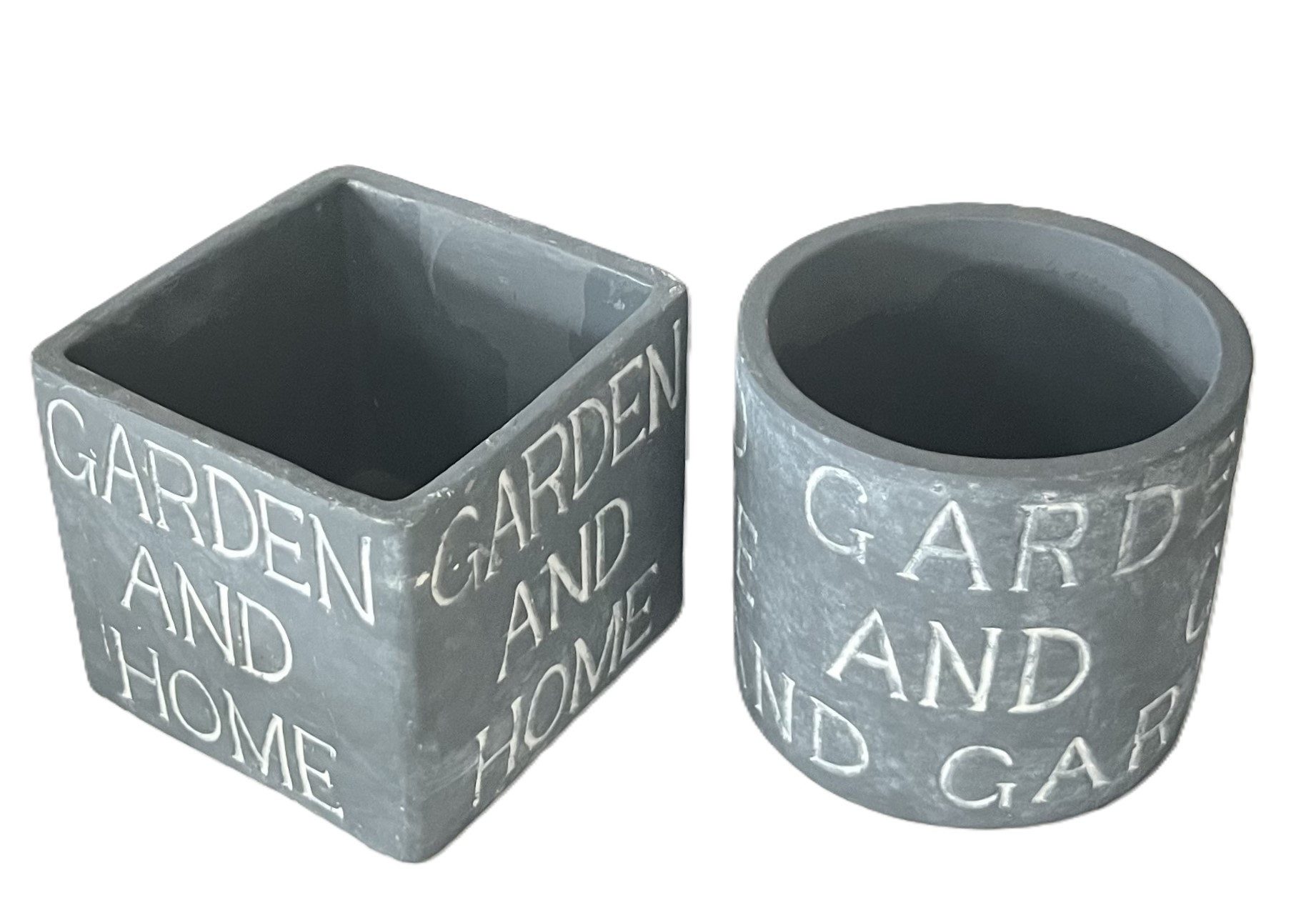 Exner GmbH Garten- & Wohnaccessoires Übertopf Übertopf Vintage Home 2er Set Shabby Retro Stil 13 cm (2 St), Vintage Shabby Stil