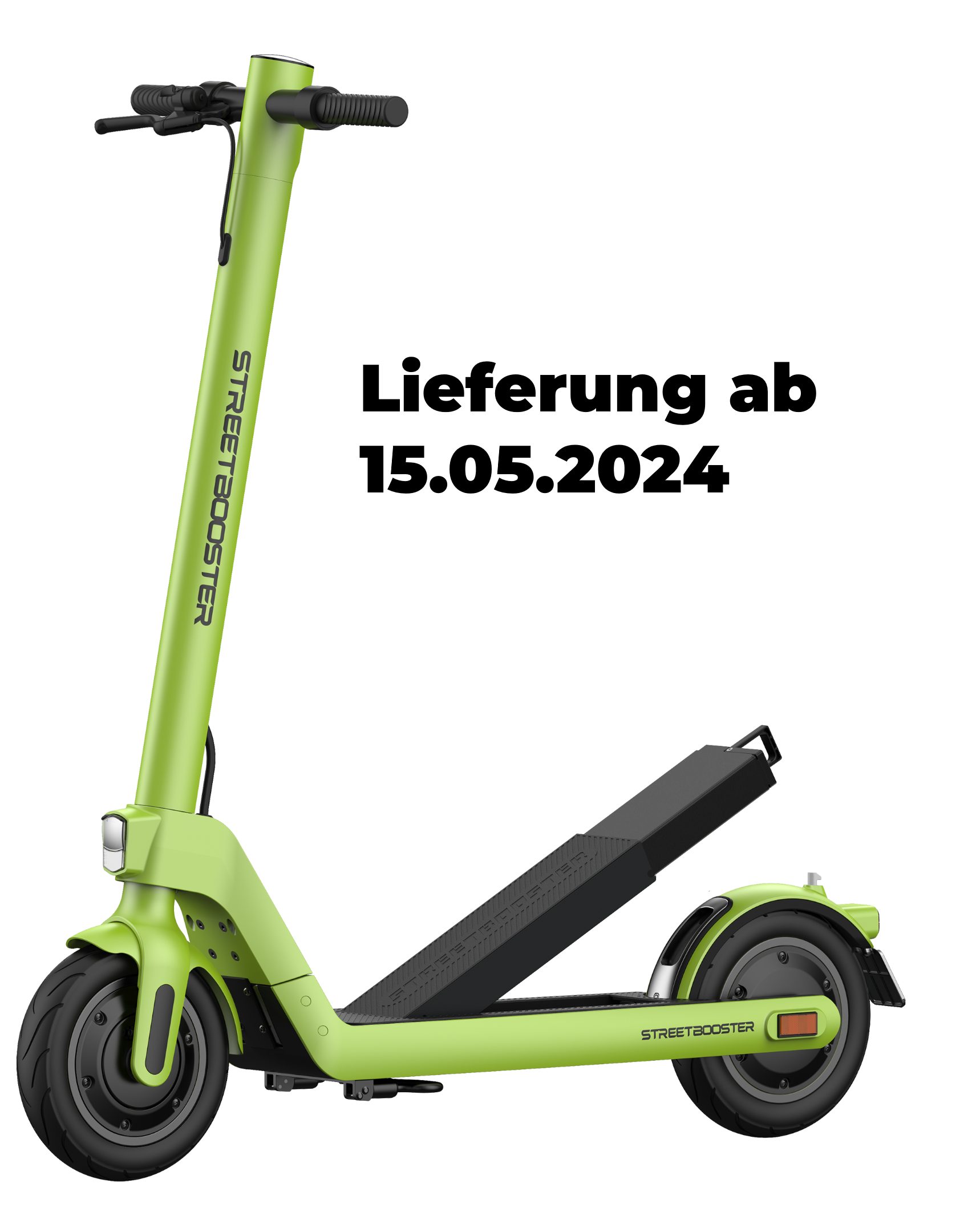 STREETBOOSTER E-Scooter Two, 450 W, 22 km/h, Straßenzulassung, klappbar, Wechselakku, 7 Jahre Ersatzteile, Service