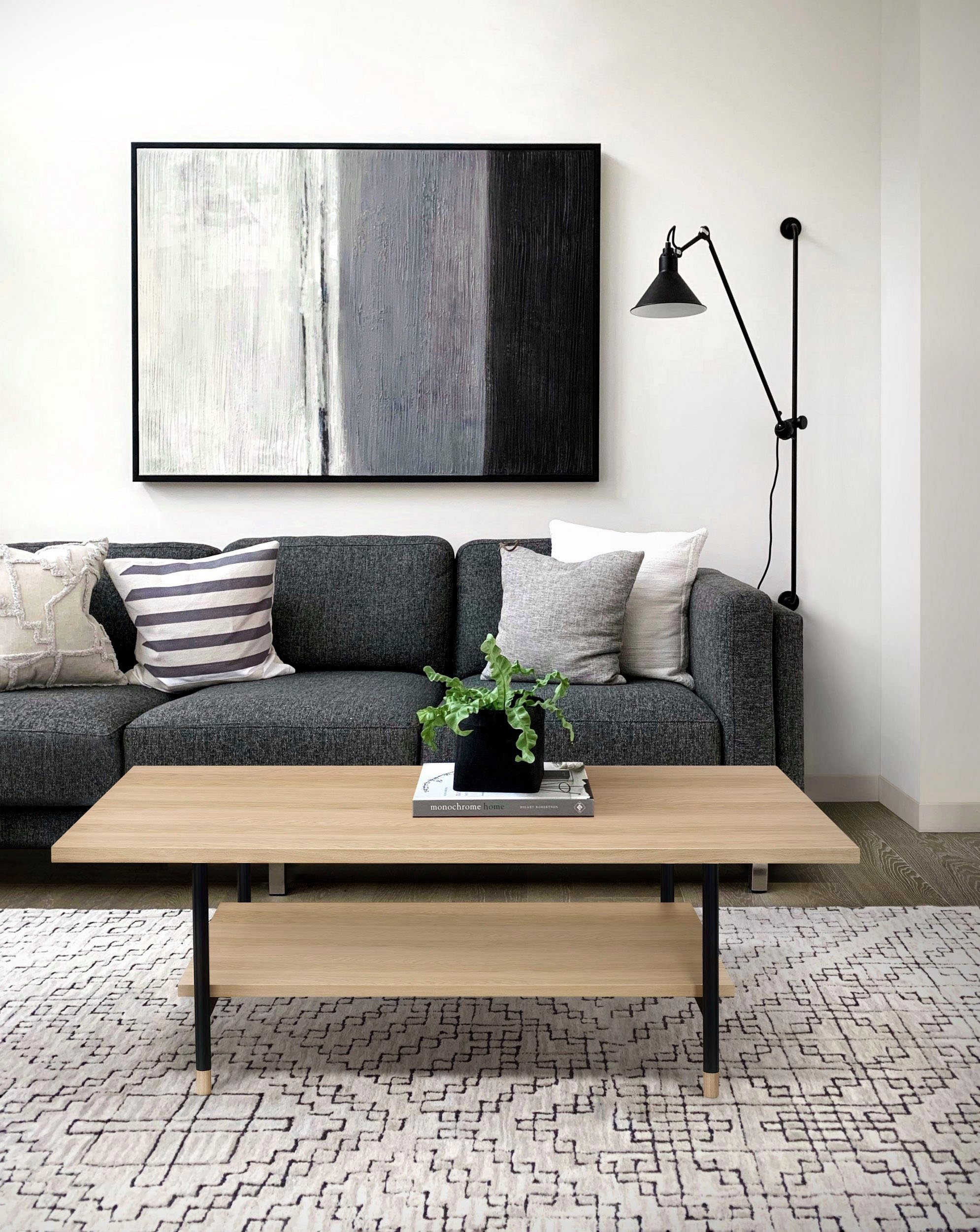 Woodman Couchtisch Jugend, Holzfurnier aus Eiche, FSC®-zertifiziert