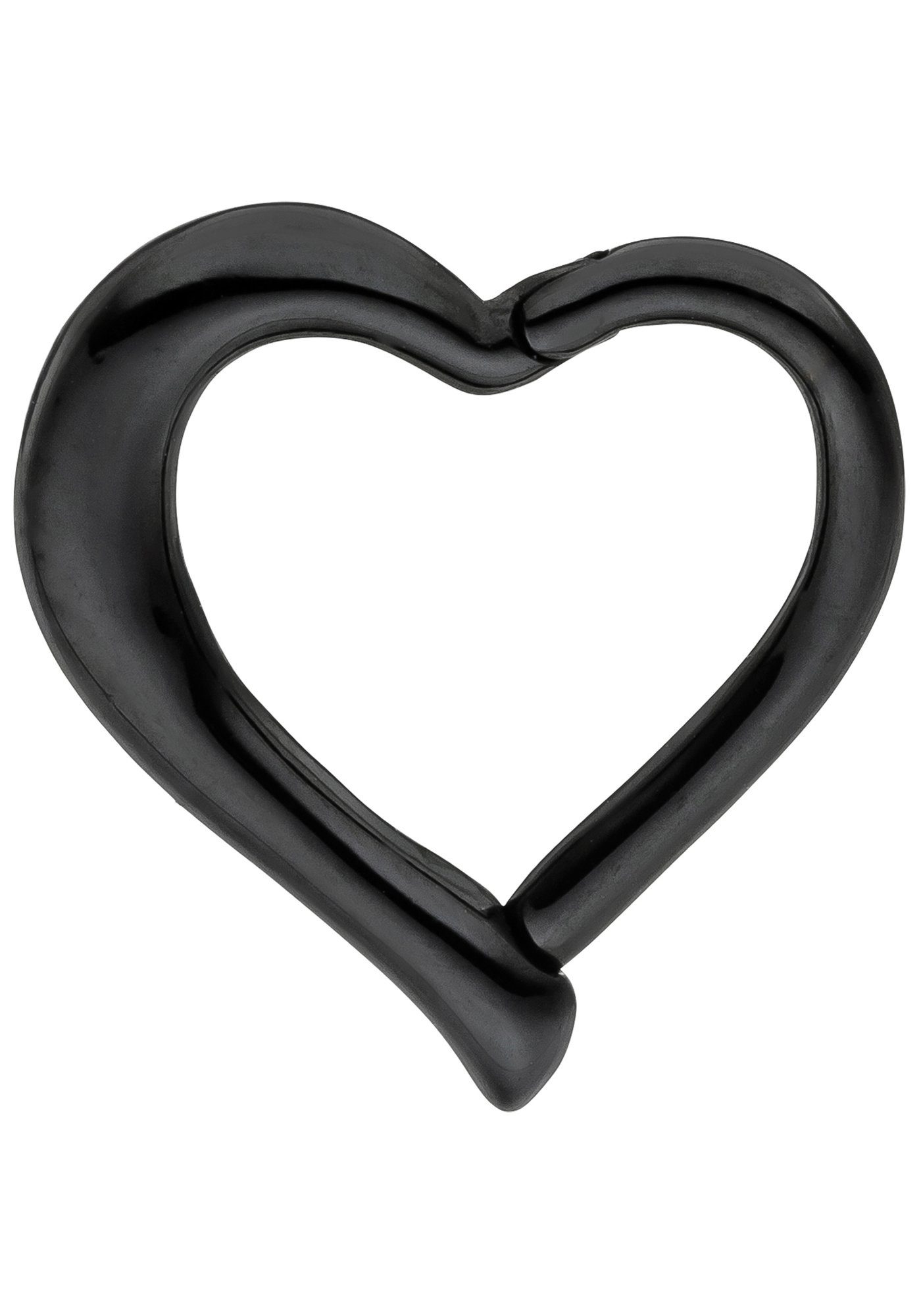 JOBO Nasenpiercing, Segmentring Herz Edelstahl