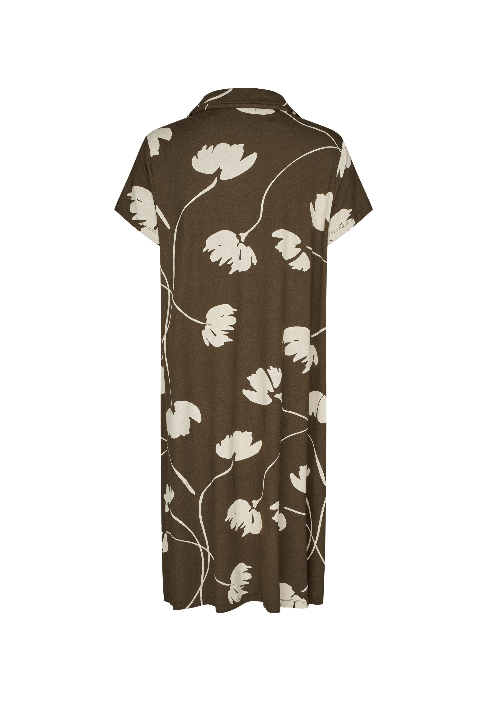 Masai Jerseykleid MaNevina Blumenprint, V-Ausschnitt und Kragen