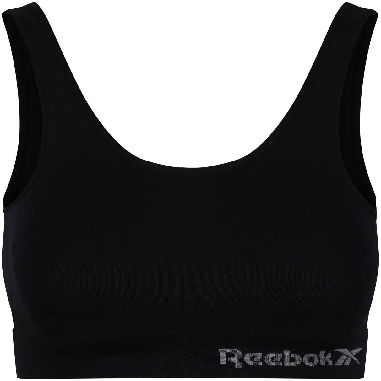 Reebok Bustier KIRA breite Träger, ohne Verschluss, bequem, basic, ohne Bügel, mit Logo