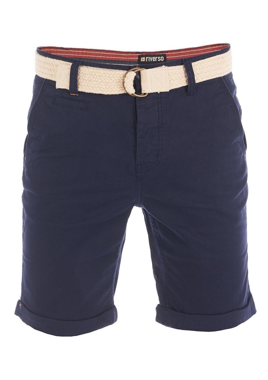 riverso Chinoshorts Herren Шорты RIVHenry Regular Fit Bermudashorts mit Gürtel