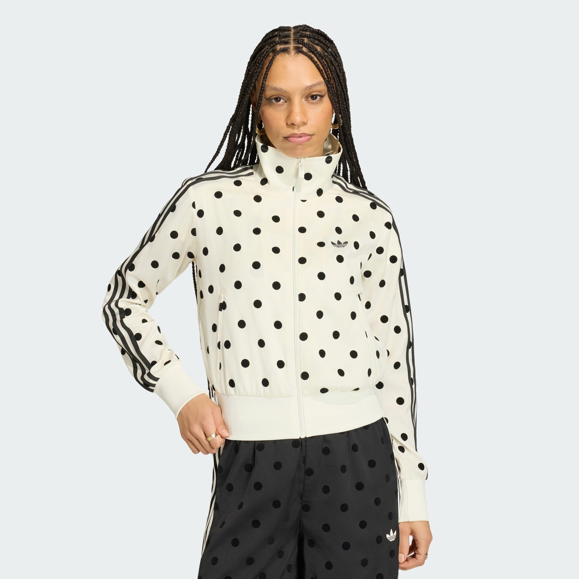 adidas Originals Trainingsjacke SATIN POLKA-DOTS TT TRACK TOP (1-St)