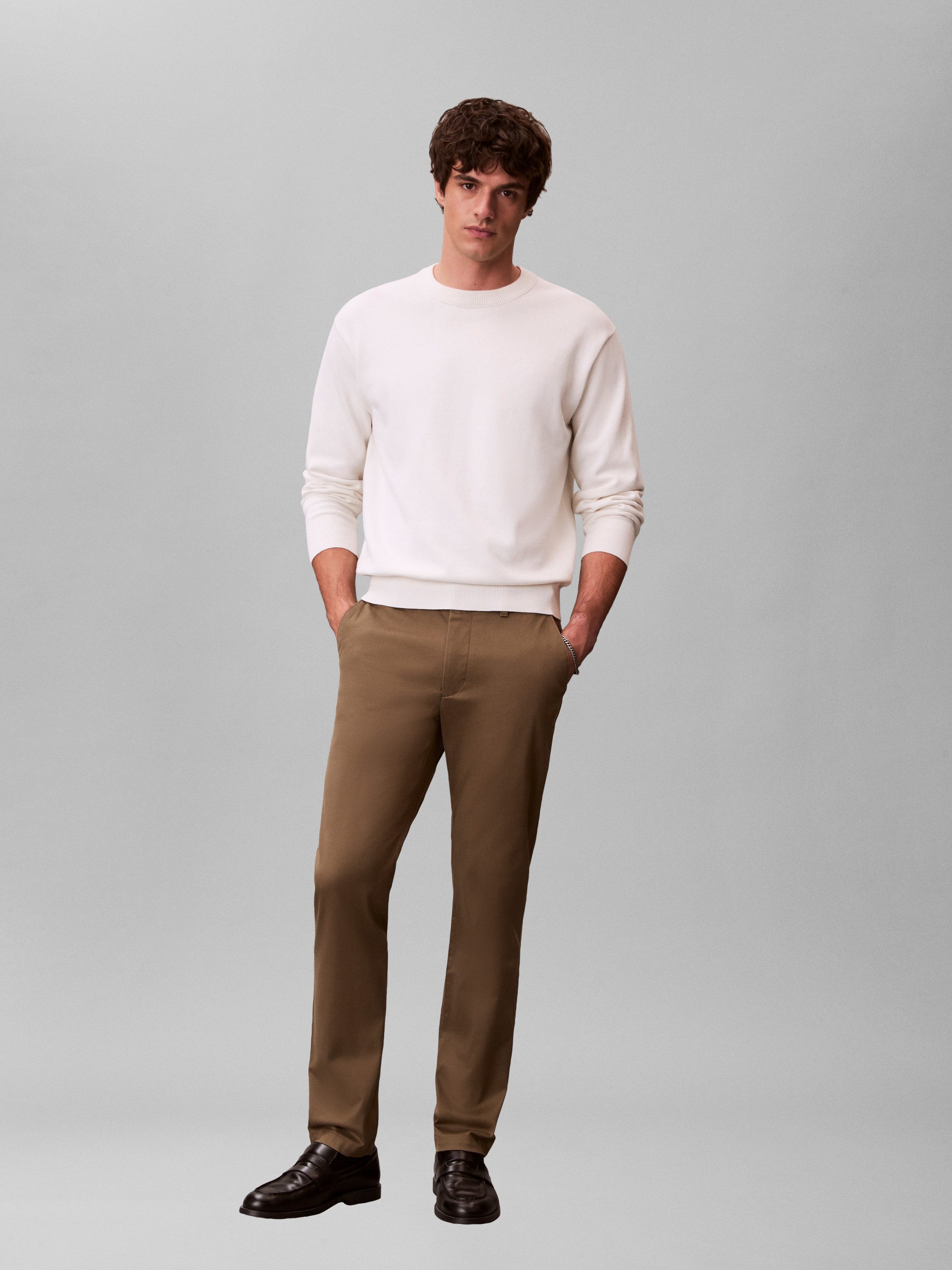Calvin Klein Chinohose Mit Gürtelschlaufen