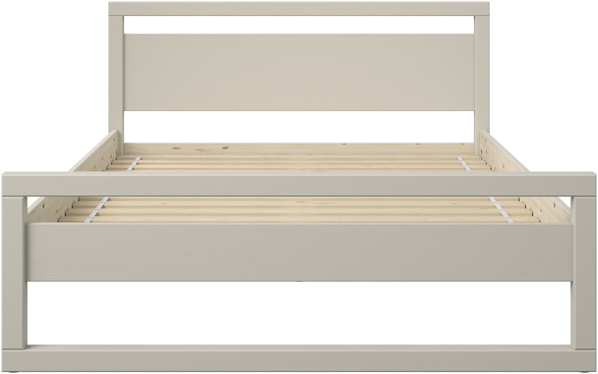 OTTO home Massivholzbett Wellow, Kaschmir-Beige-Beige, Kiefer, inklusive Lattenrost (Liegefläche 140x200 cm), nordisch-modern, bis 180 kg belastbar, FSC® & Made – Bild 5 von 5
