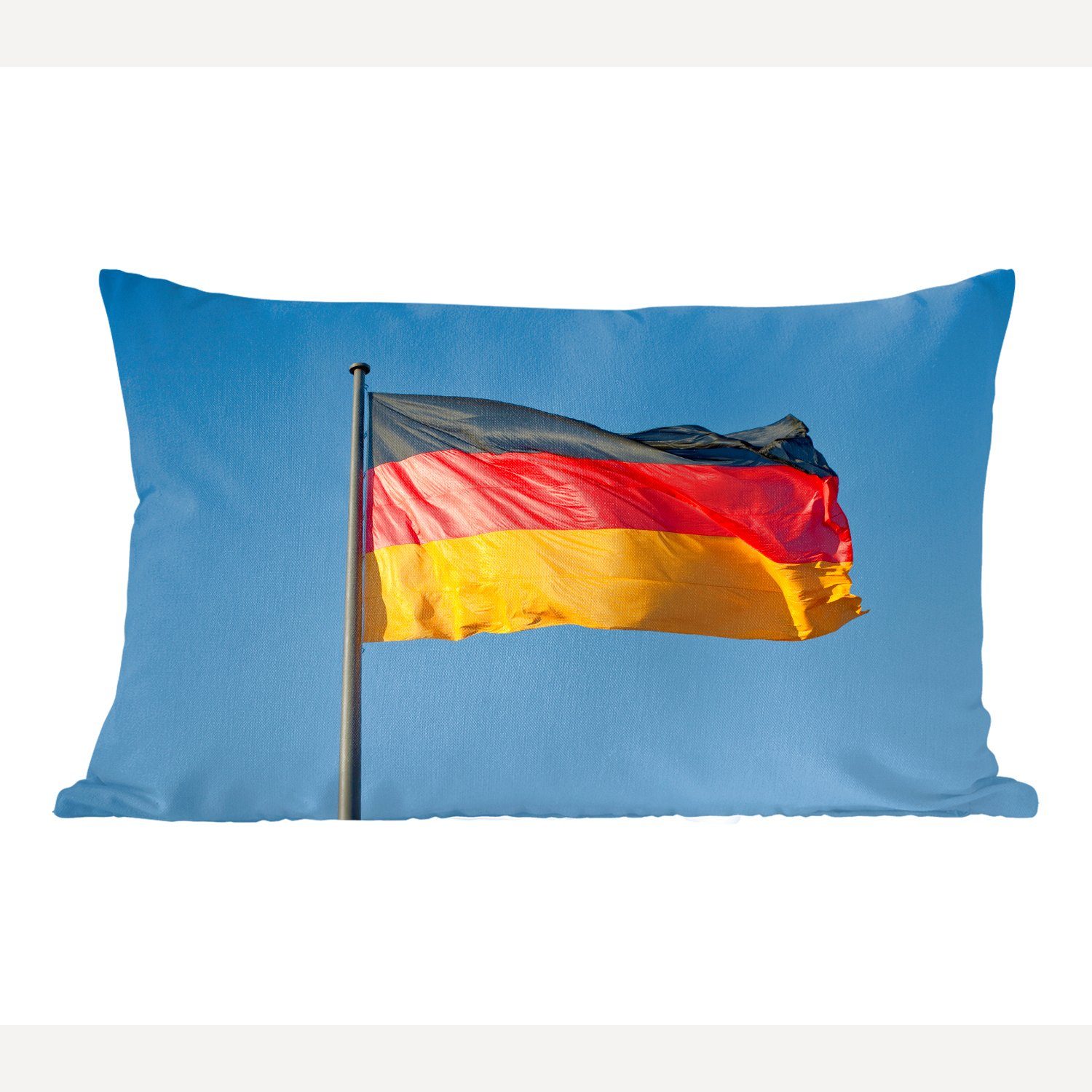 MuchoWow Dekokissen Foto der deutschen Flagge, Wohzimmer Dekoration, Zierkissen, Dekokissen mit Füllung, Schlafzimmer