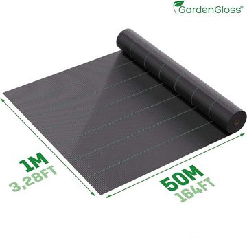 GardenGloss Pflanzenschutzdach 10m² Unkrautvlies 100g/m², Wasserdurchlässig, Reißfest, UV-Stabil