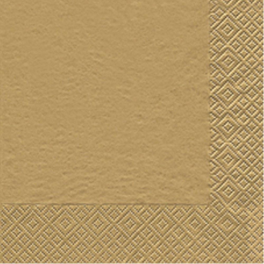 HOME FASHION Papierserviette, 3-lagig, Gold, Gold, H: cm