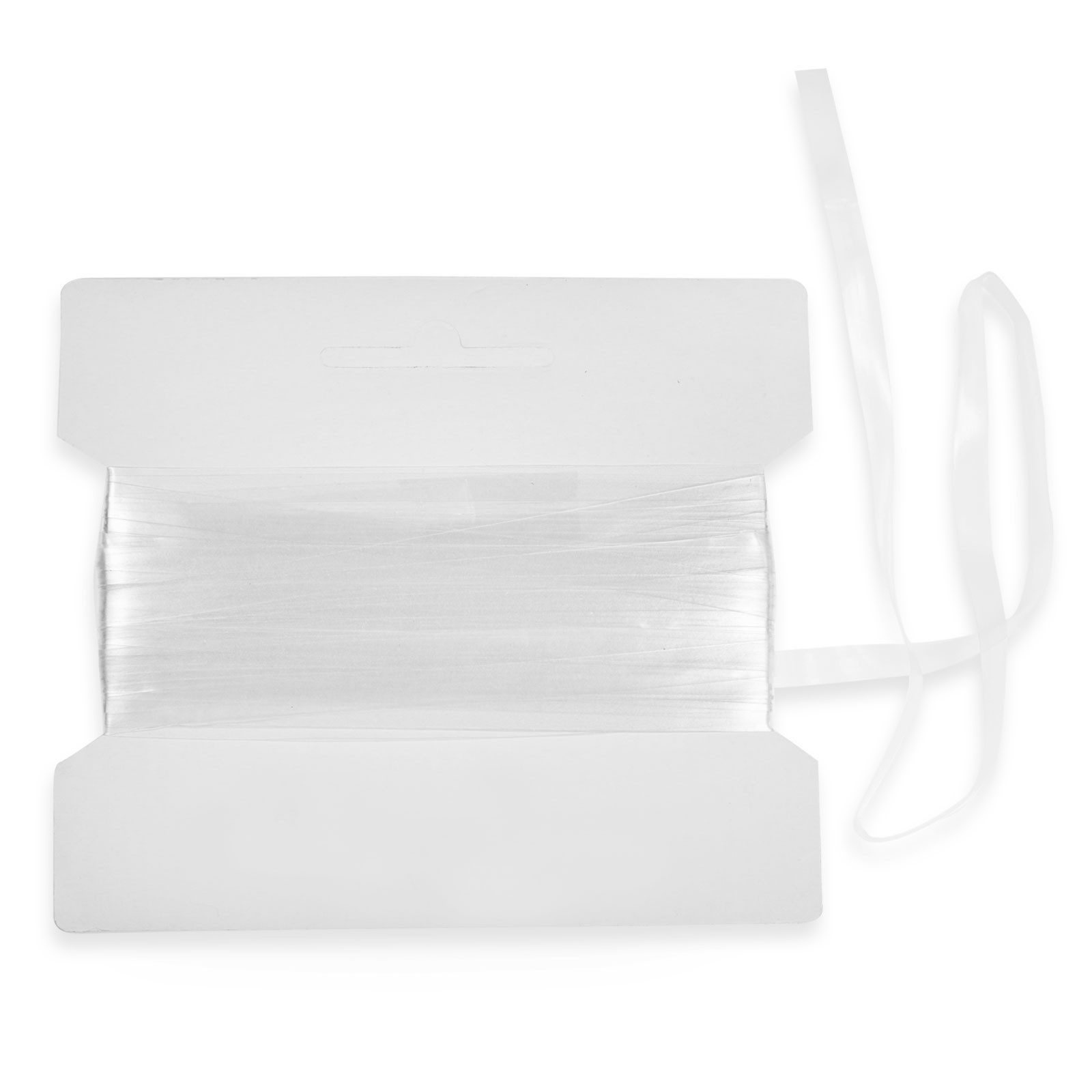 maDDma Gummiband 20m Gummilitze transparent, Silikon, elastisches Silikonband