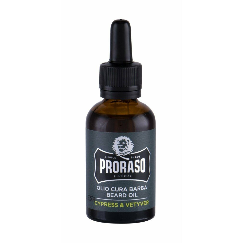PRORASO Bartöl Cypress y Vetyver Aceite Para Barba 30ml
