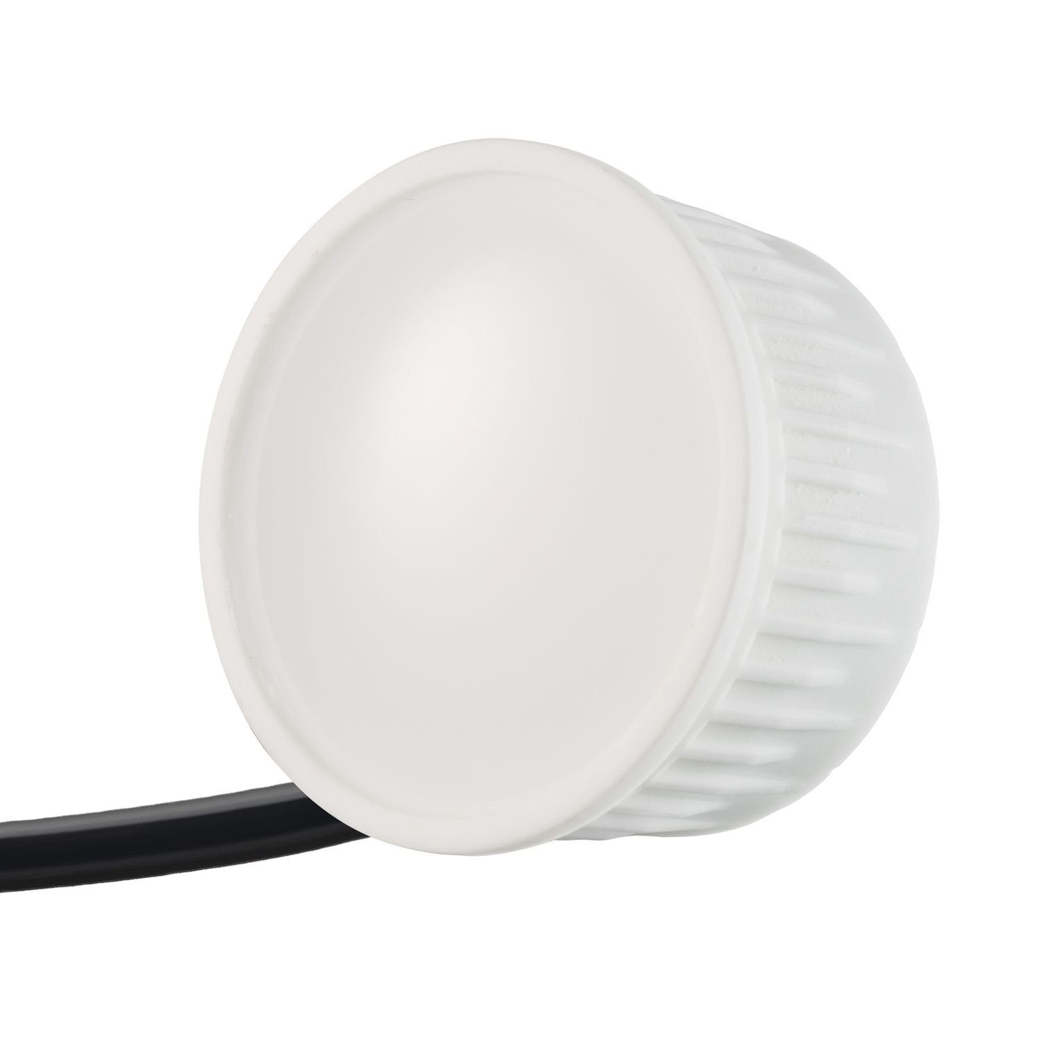 LEDANDO LED Einbaustrahler LED mit gebürstet flach Einbaustrahler edelstahl extra silber / Set in