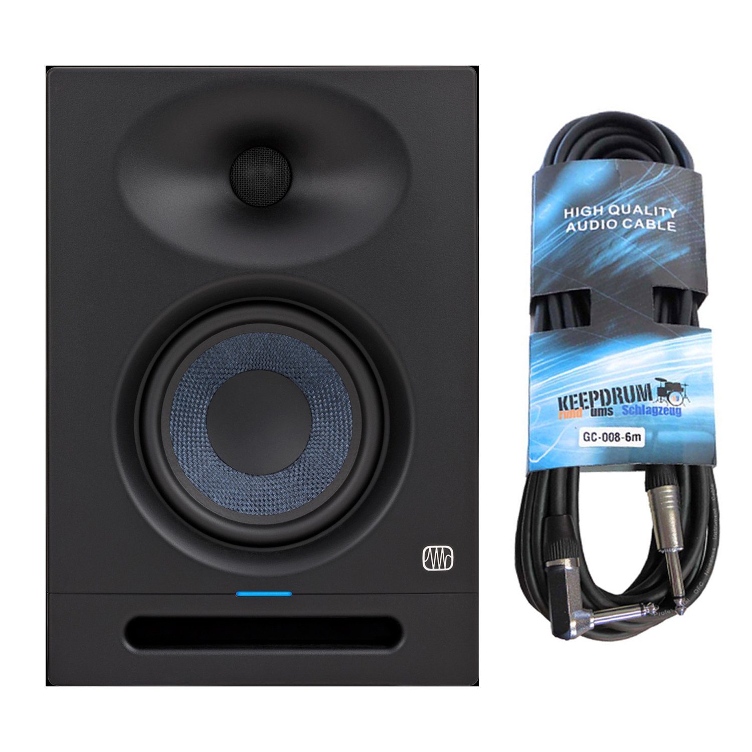 Presonus W, 80 Studio mit Eris PC-Lautsprecher Monitor-Box, 5 (Aktive Klinkenkabel)