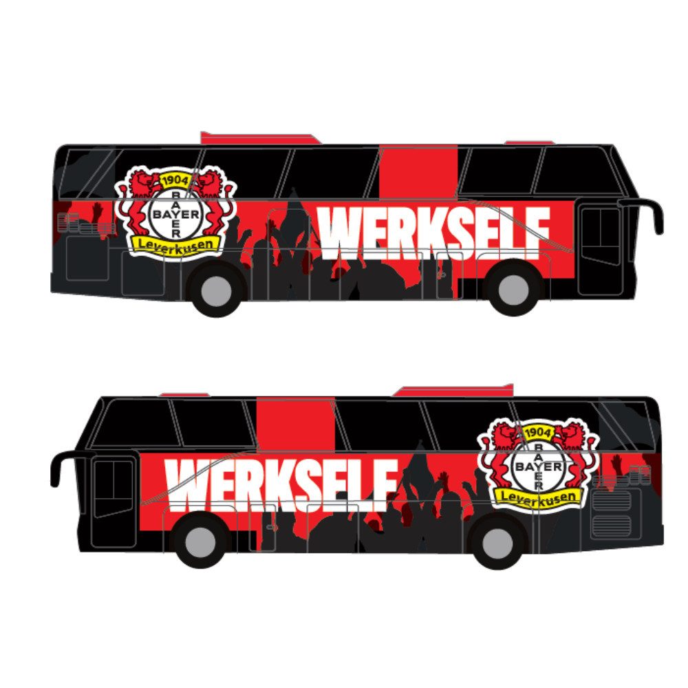 Bayer 04 Leverkusen Spielzeug-Bus Bayer 04 Leverkusen Mannschaftsbus