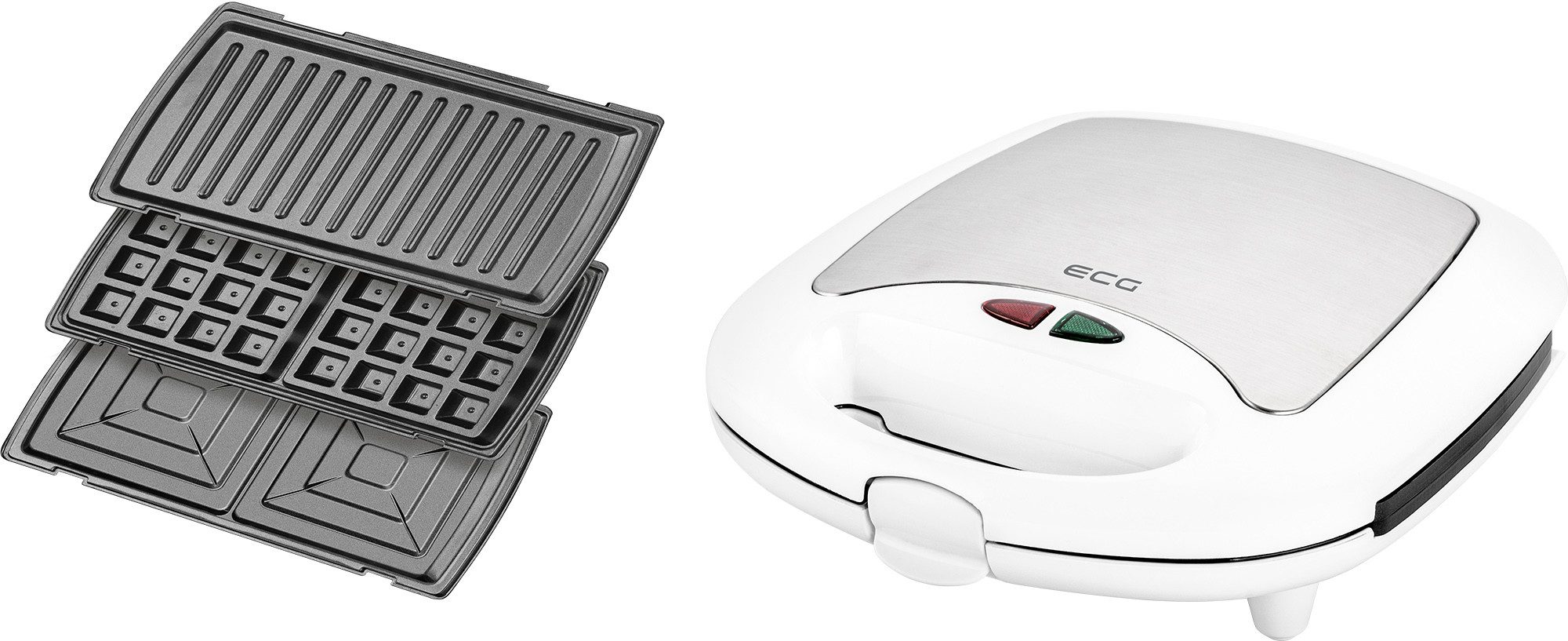 ECG Sandwichmaker S 399, 700 W, Kabellänge: 70 cm