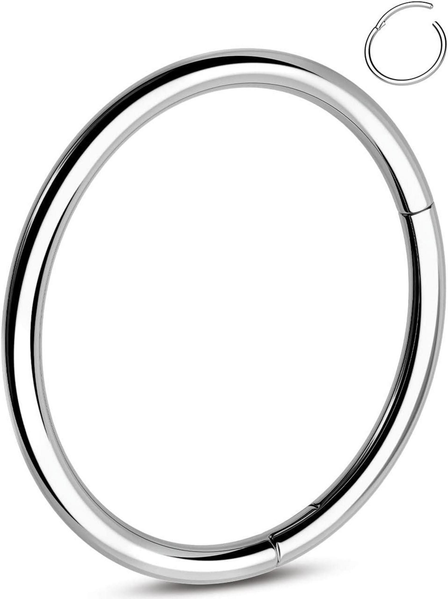 Nasenpiercing 20G 0.8mm Titan Nasenpiercing Ring Hoop Stecker 10mm