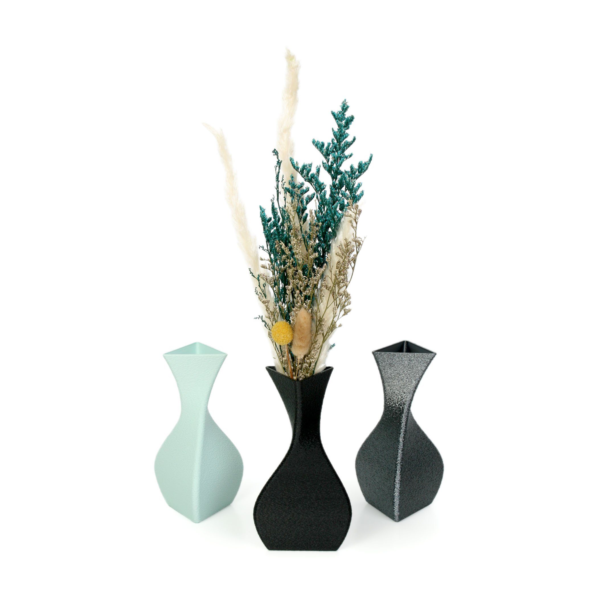 Feder Kreative Rohstoffen; aus – Bronze wasserdicht nachwachsenden Vase aus & Dekorative Designer Blumenvase Dekovase Bio-Kunststoff, bruchsicher
