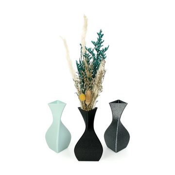 Kreative Feder Dekovase Designer Vase – Dekorative Blumenvase aus Bio-Kunststoff, aus nachwachsenden Rohstoffen; wasserdicht & bruchsicher