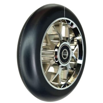 Fantic26 Stuntscooter Fantic26 Spy7 Stunt-Scooter Rolle 110mm Abec11 Chrome/Pu Schwarz