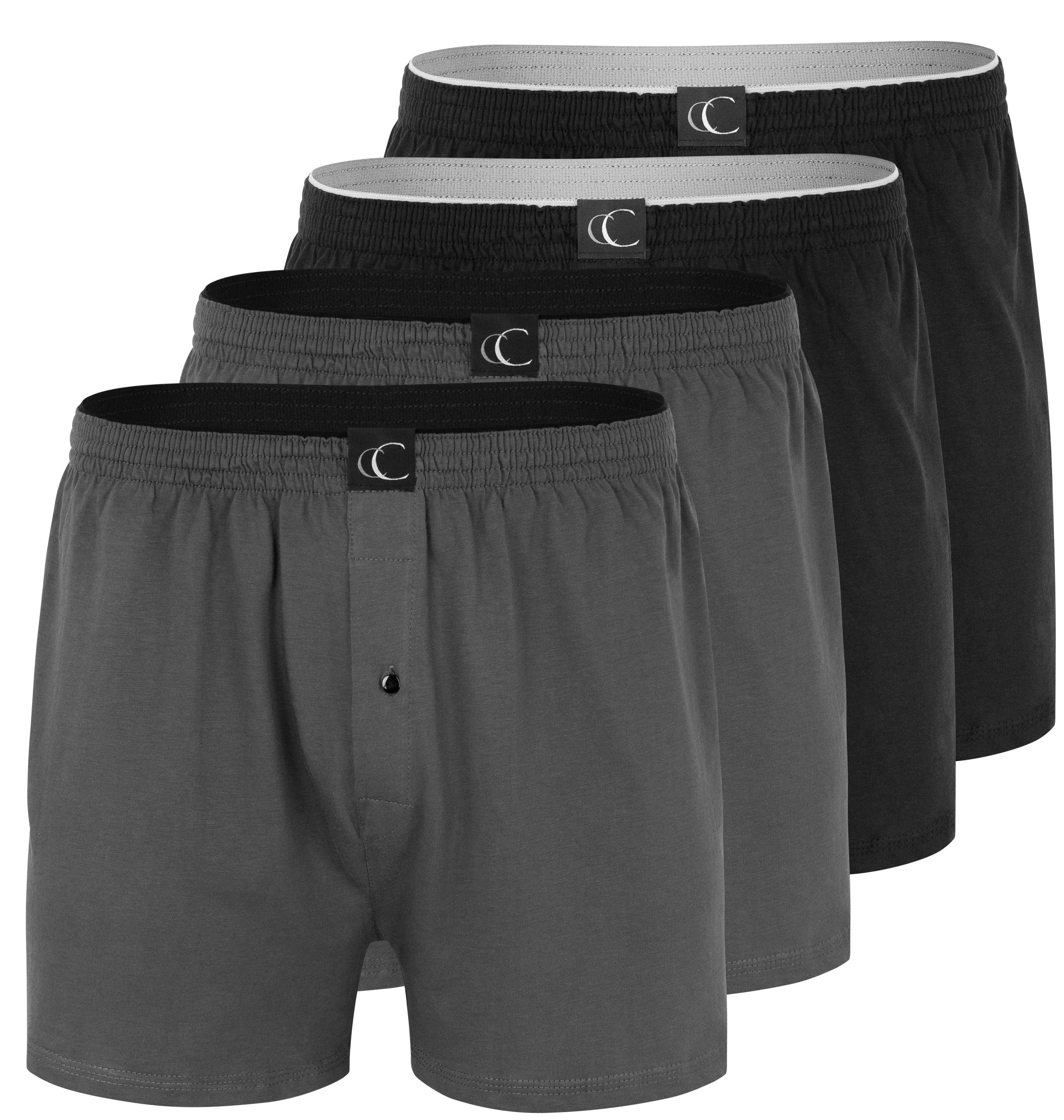 Clark Crown® Boxershorts Loose Fit Boxer (4-St) weit und locker geschnitten - Loose Fit