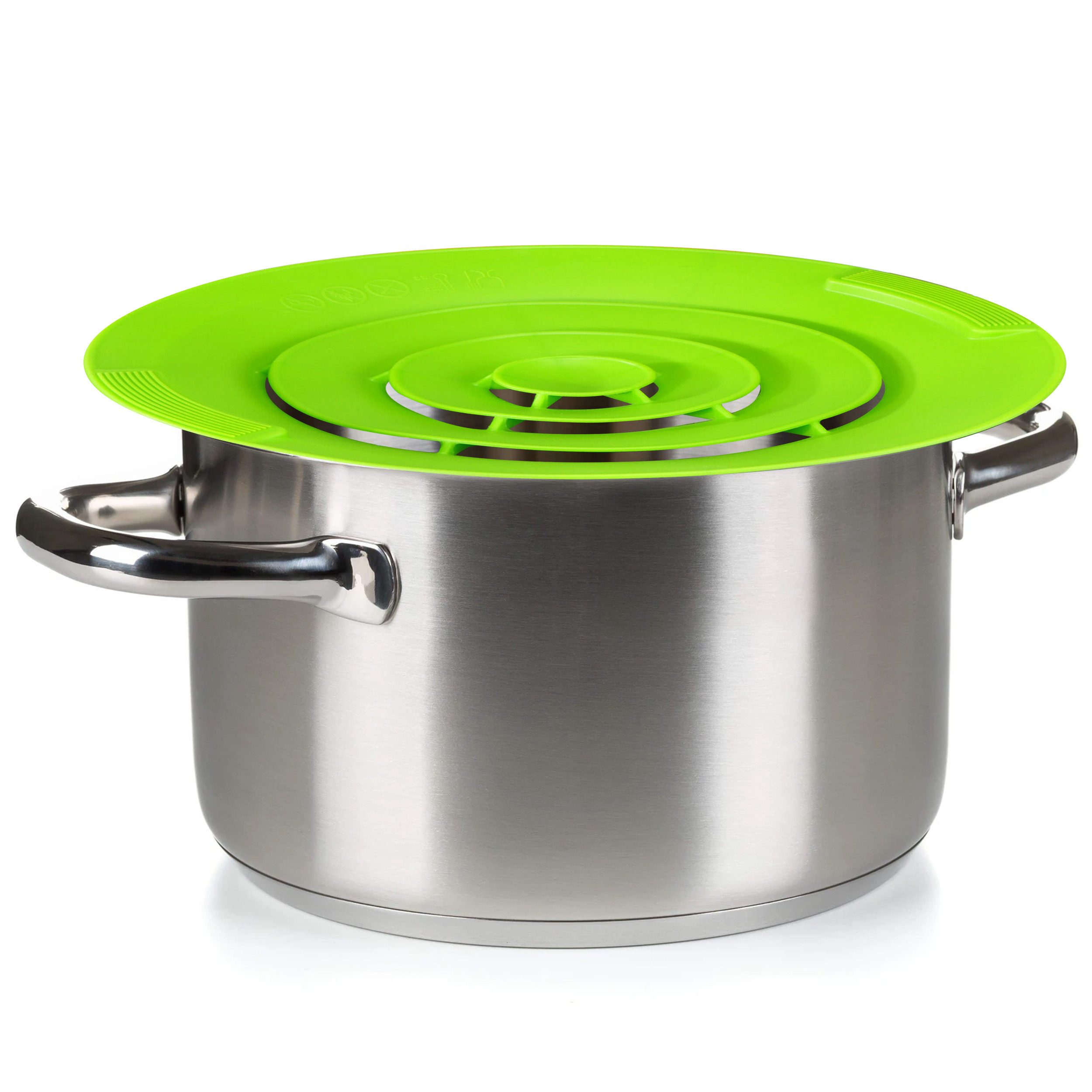 Oramics Überkochschutz Silikon Topfdeckel Überlaufschutz Überkochschutz für Töpfe Ø 15-25 cm, (pflegeleicht, vielseitig anwendbar, platzsparend, langlebig, 1-tlg., geeignet für Mikrowelle und Spülmaschine, wiederverwendbar), Verhindert Überkochen Spritzen, hitzebeständig bis 240°C