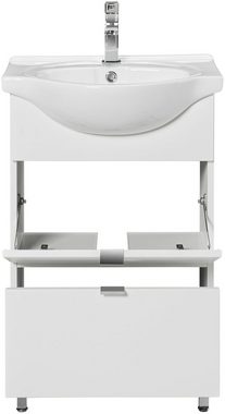 welltime Badmöbel-Set Granada Waschplatz 50, (Set, 2-St), hängende oder stehende Montage möglich