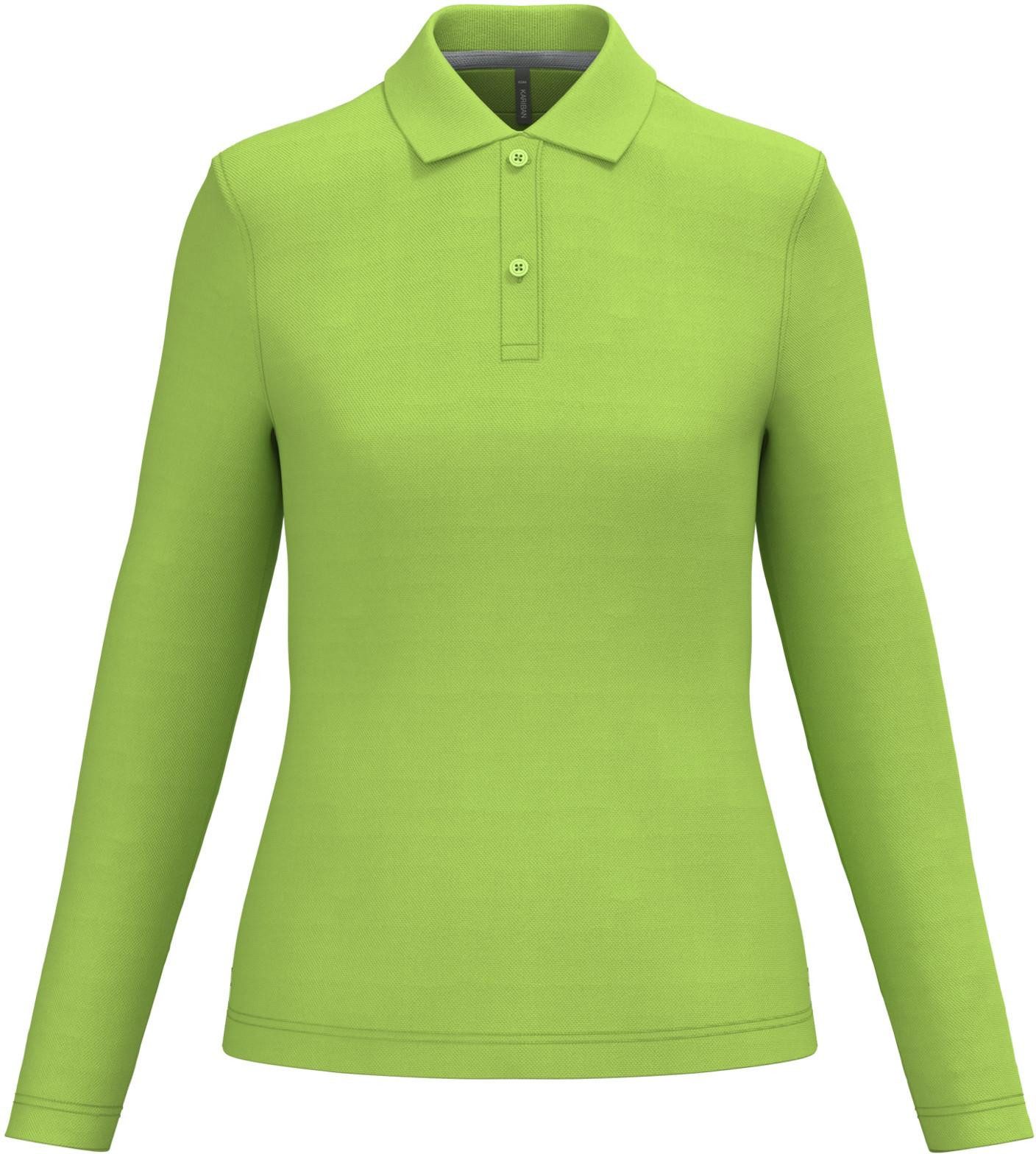 Kariban Langarm-Poloshirt Damen Piqué Poloshirt Langarm günstig online kaufen