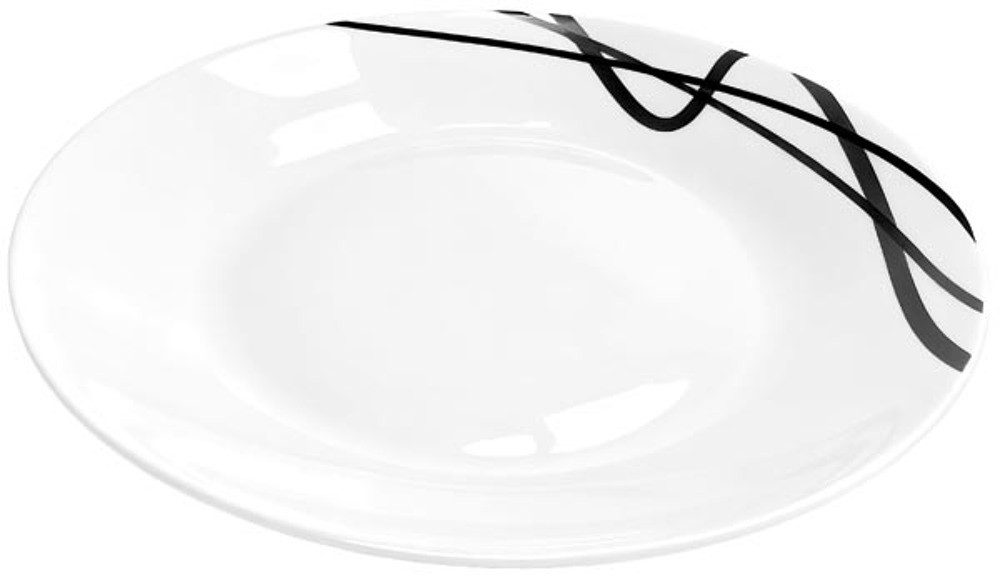 Jean Products Dessertteller Teller Geschirr Set 6 tlg Tafel Essteller Speiseteller 25,4 cm Glas