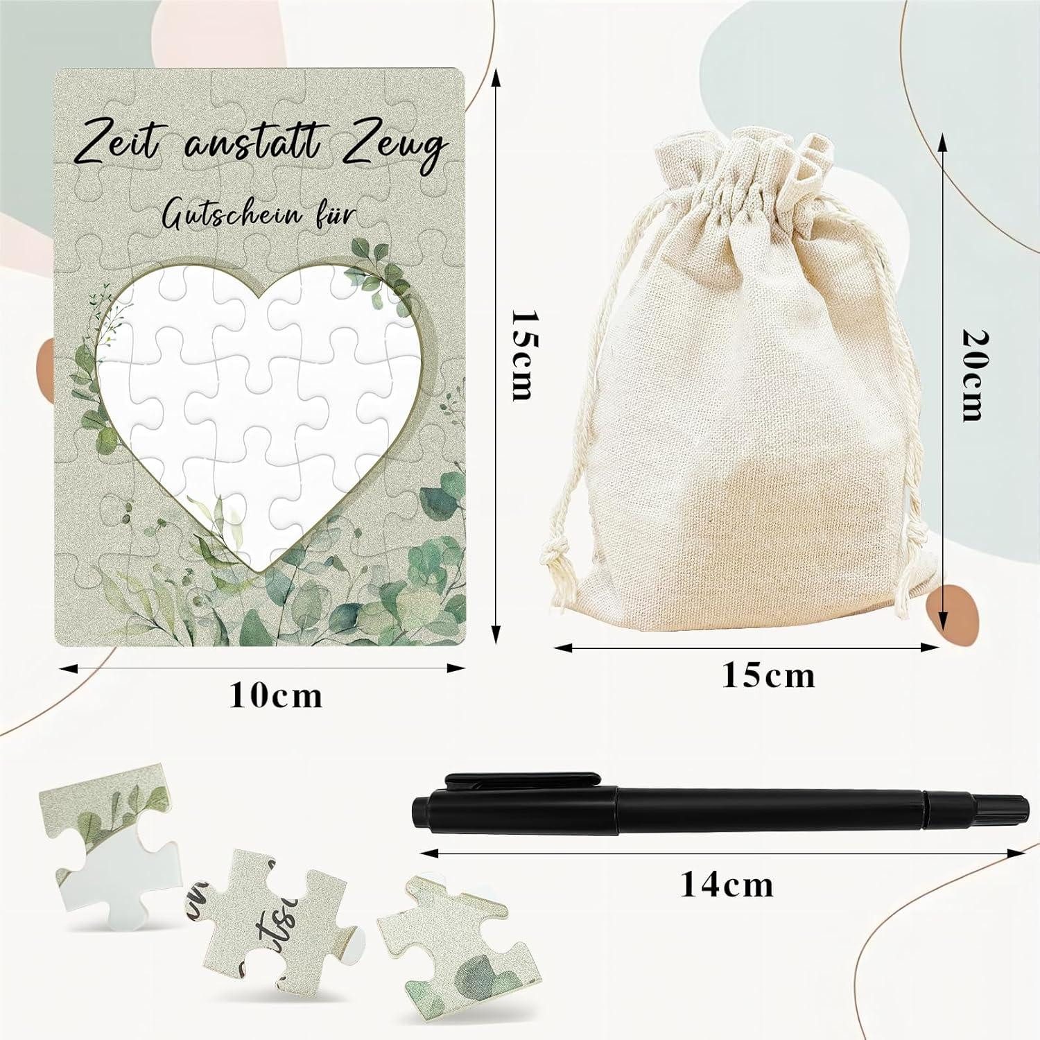 LuxusKollektion Dekohänger Gutschein Puzzle Geburtstagskarte 24-teilig günstig online kaufen