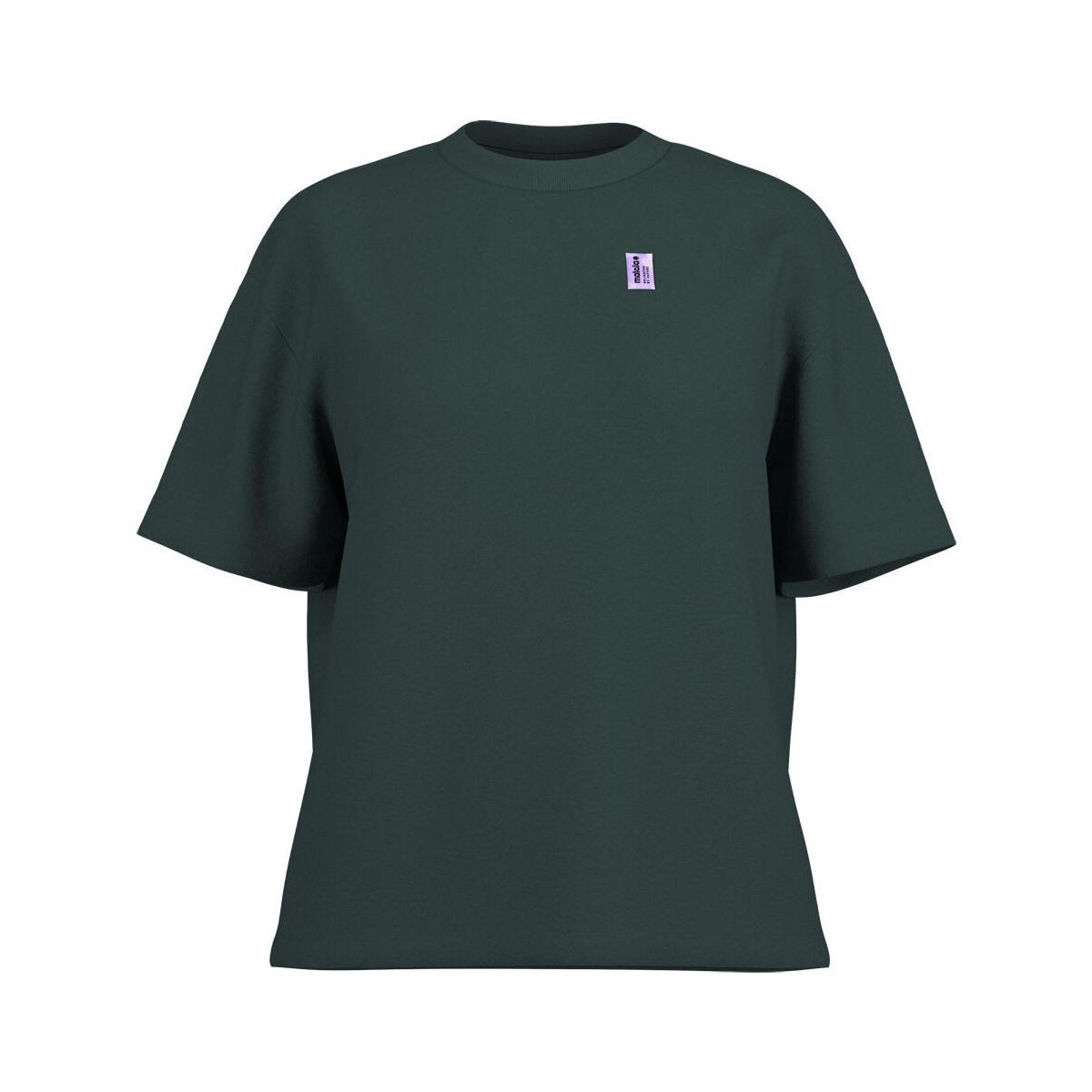 Maloja Kurzarmshirt TasmanM. T-Shirt aus Bio-Baumwolle mit hohem Rippenkragen und gerastertem