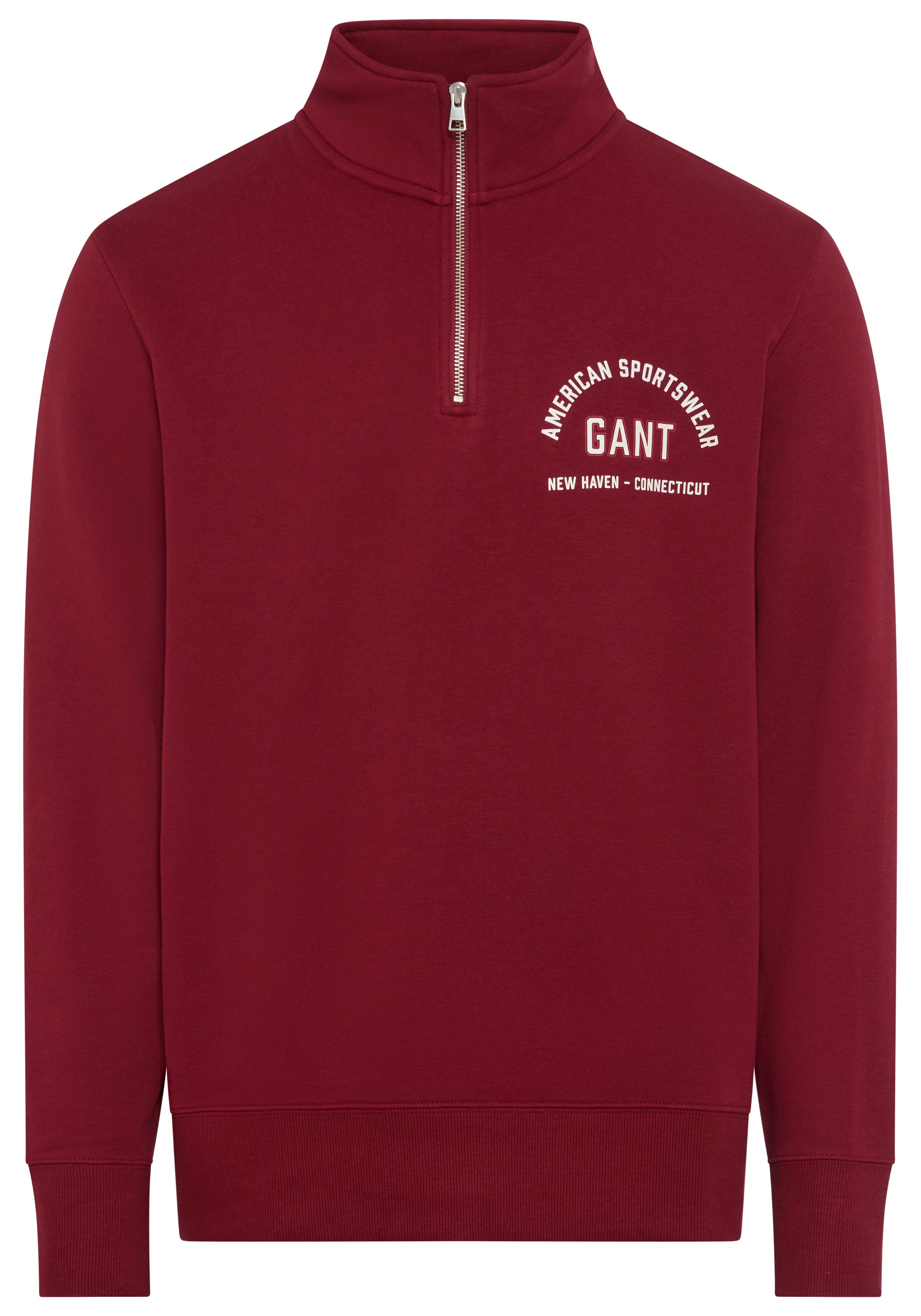Gant Sweatshirt Stehkragen mit Reißverschluss günstig online kaufen