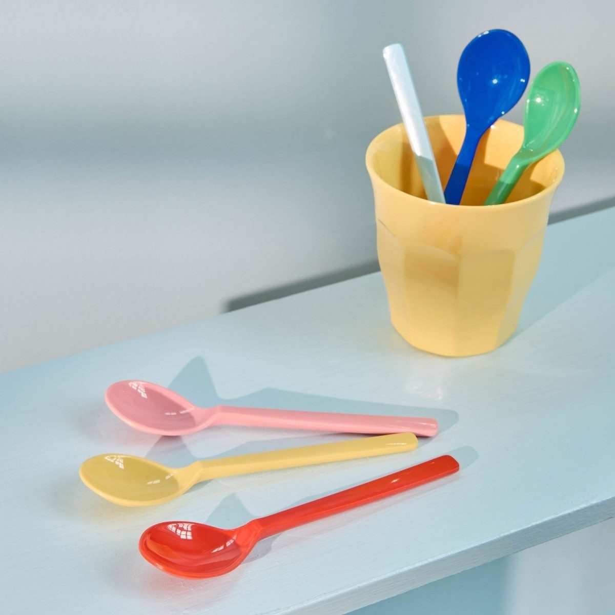 rice Teelöffel Kaffeelöffel Set 6er bunt Melamin BPA-frei spülmaschinengeeignet