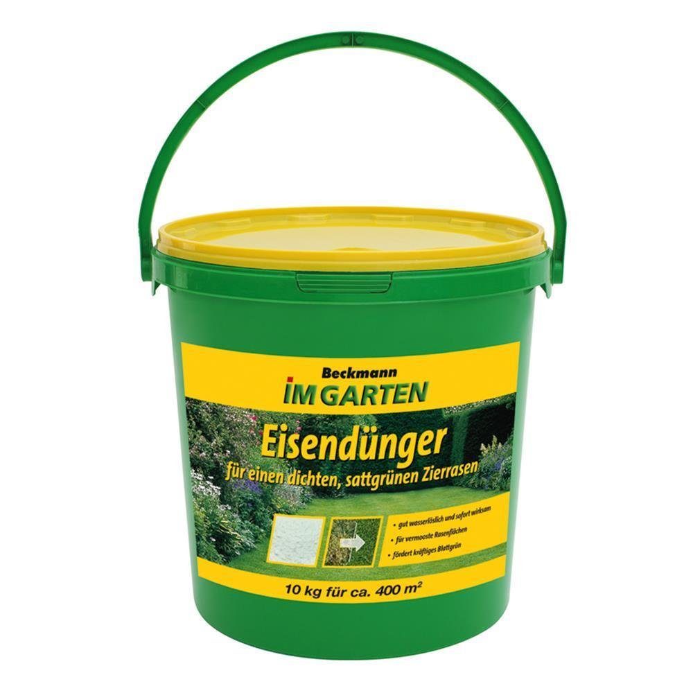 Beckmann IM GARTEN Rasendünger Eisendünger Eisensulfat 10 kg Eimer