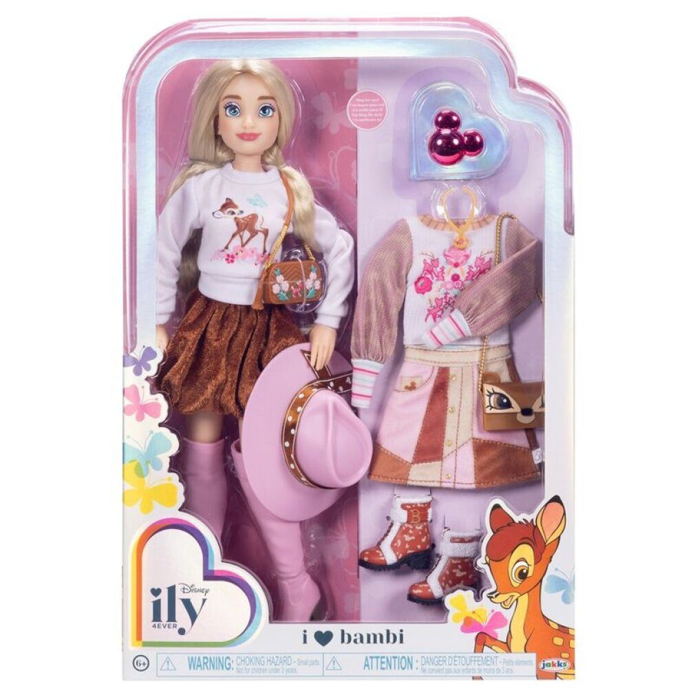 Jakks Pacific Babypuppe Disney Bambi ily 4Ever Fashion Puppe 28cm