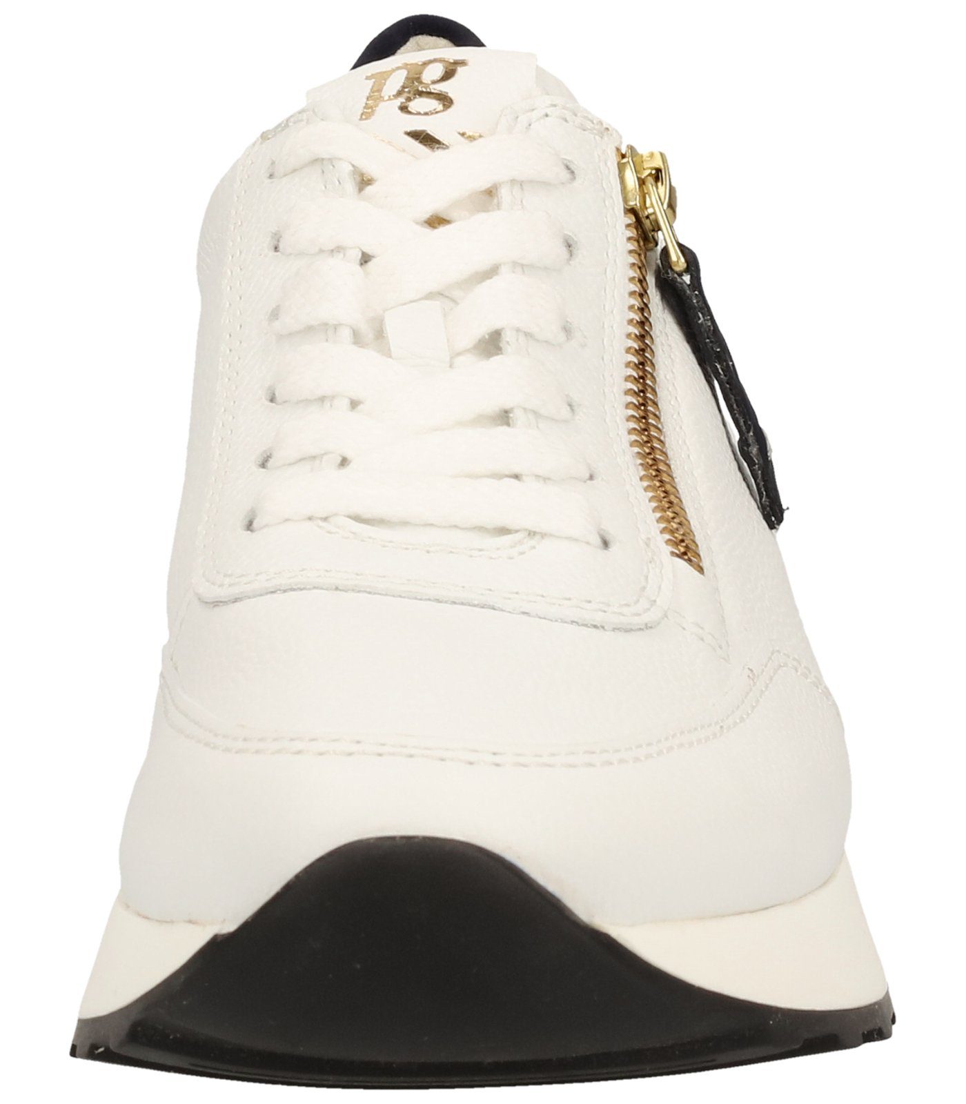 white/saphir Paul Green Nubukleder Sneaker Sneaker