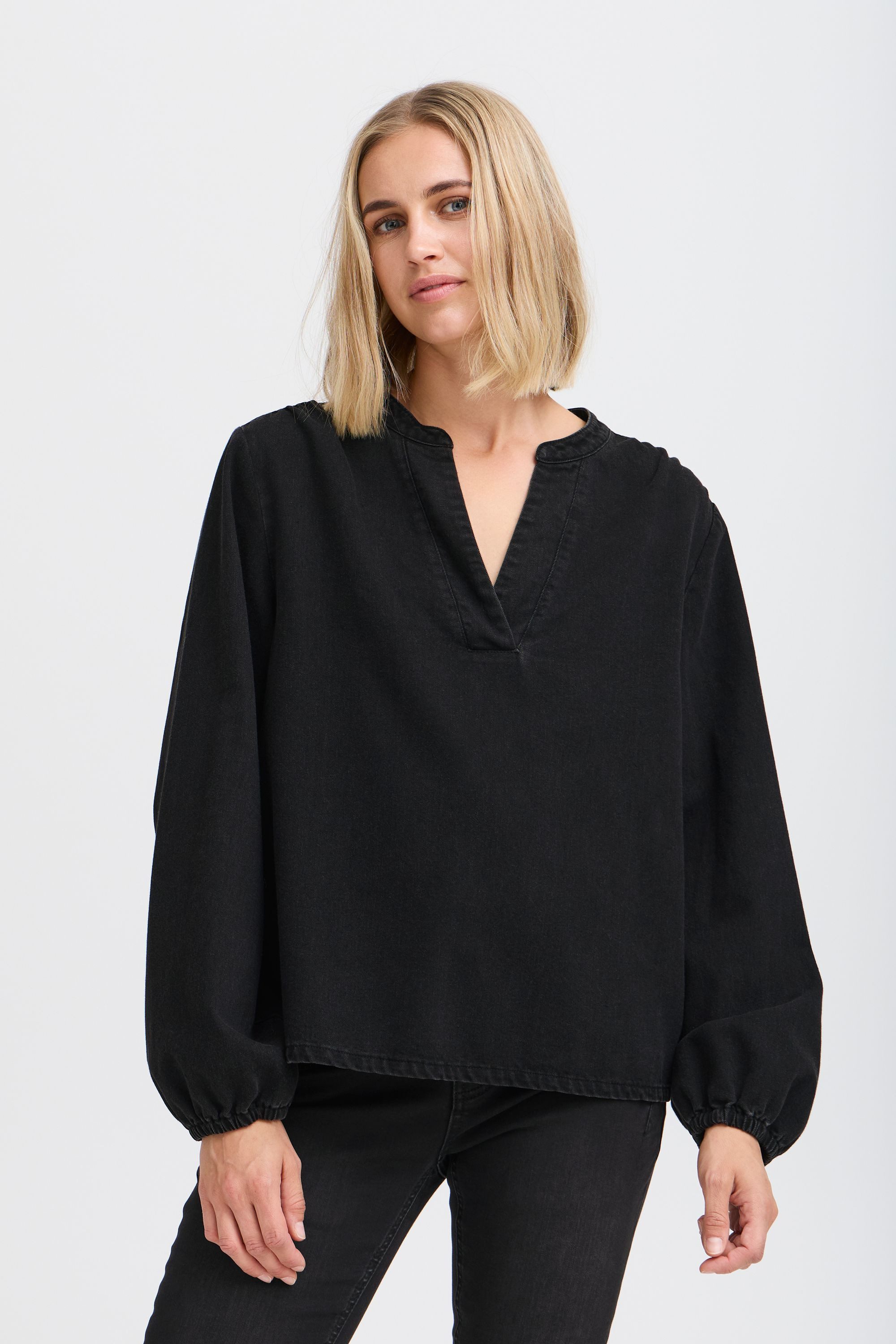 Pulz Jeans Langarmbluse PZMALIA V-Neck Blouse günstig online kaufen