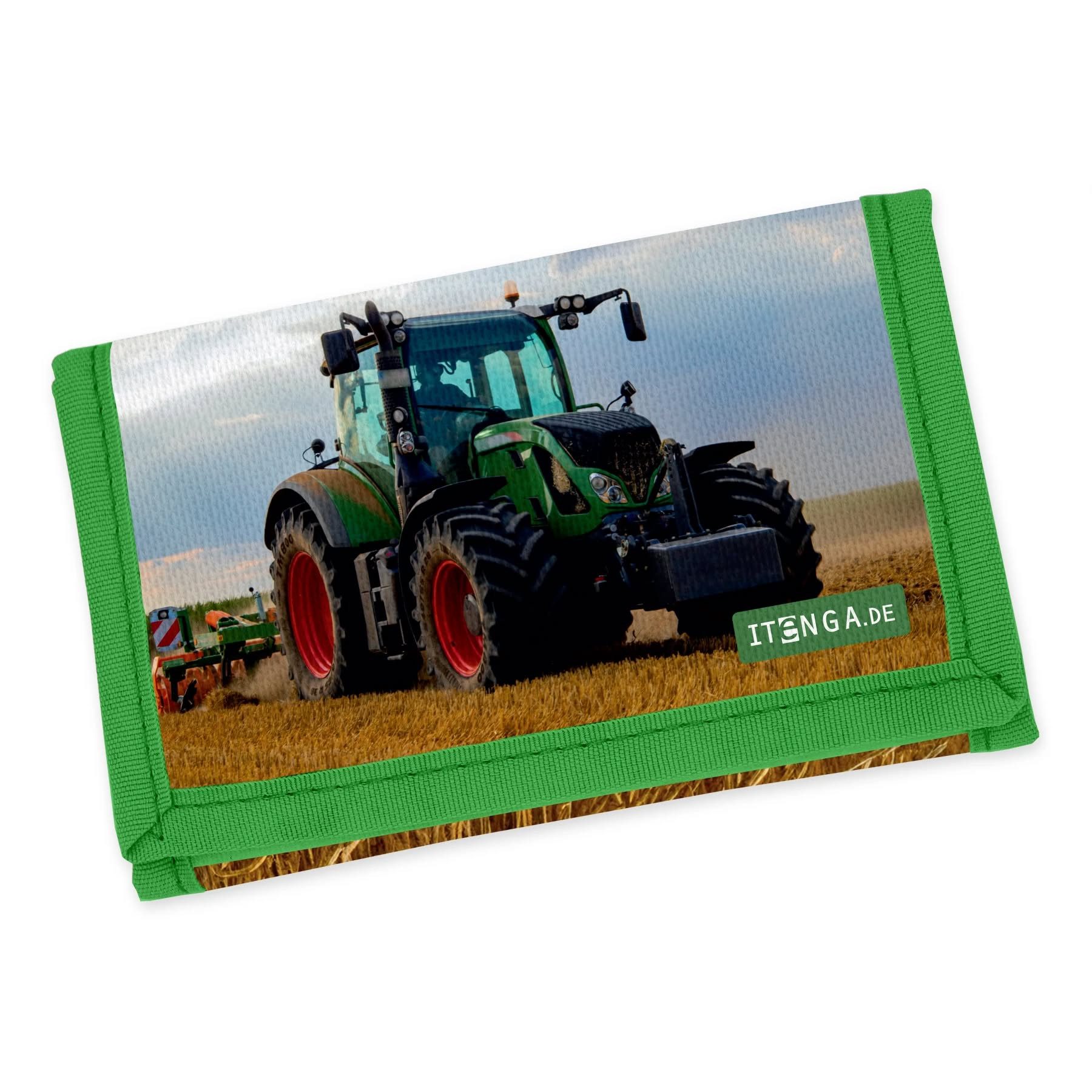 itenga Brustbeutel itenga Brustbeutel - TRAKTOR IM FELD - Geld Beutel Börse Schlaufe Poly