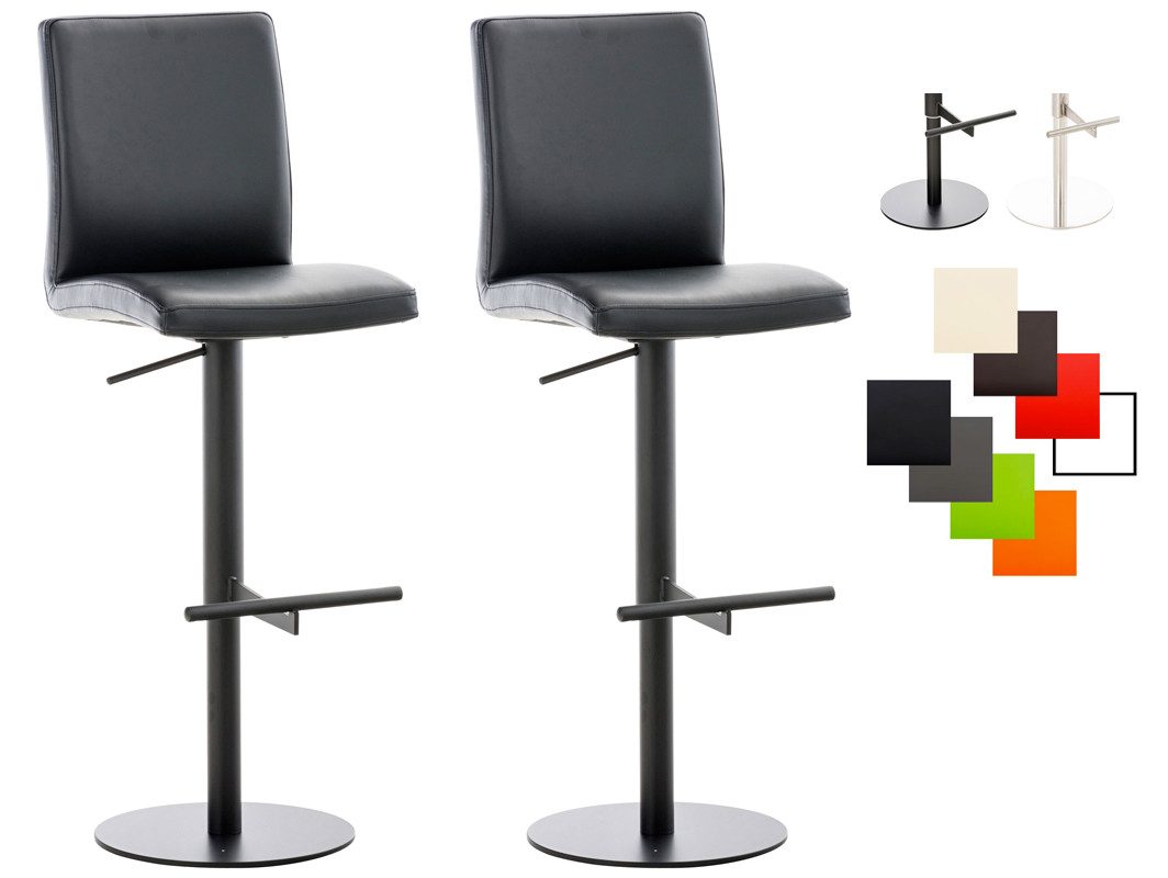 CLP Barhocker Cadiz Kunstleder (Set, 2er), Kunstleder, höhenverstellbar, bis 240 kg