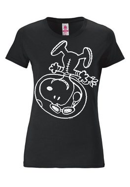 LOGOSHIRT T-Shirt Snoopy - Astronaut mit lizenziertem Originaldesign