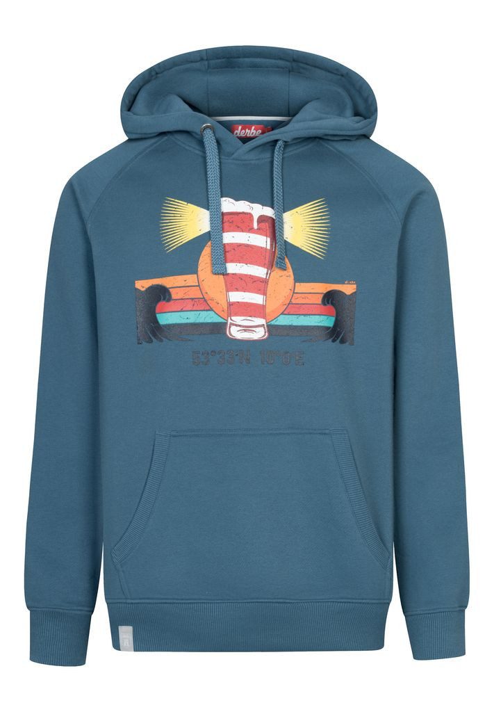 Derbe Kapuzensweatshirt Leuchtbier Herren Kapuzenpullover (1-tlg)